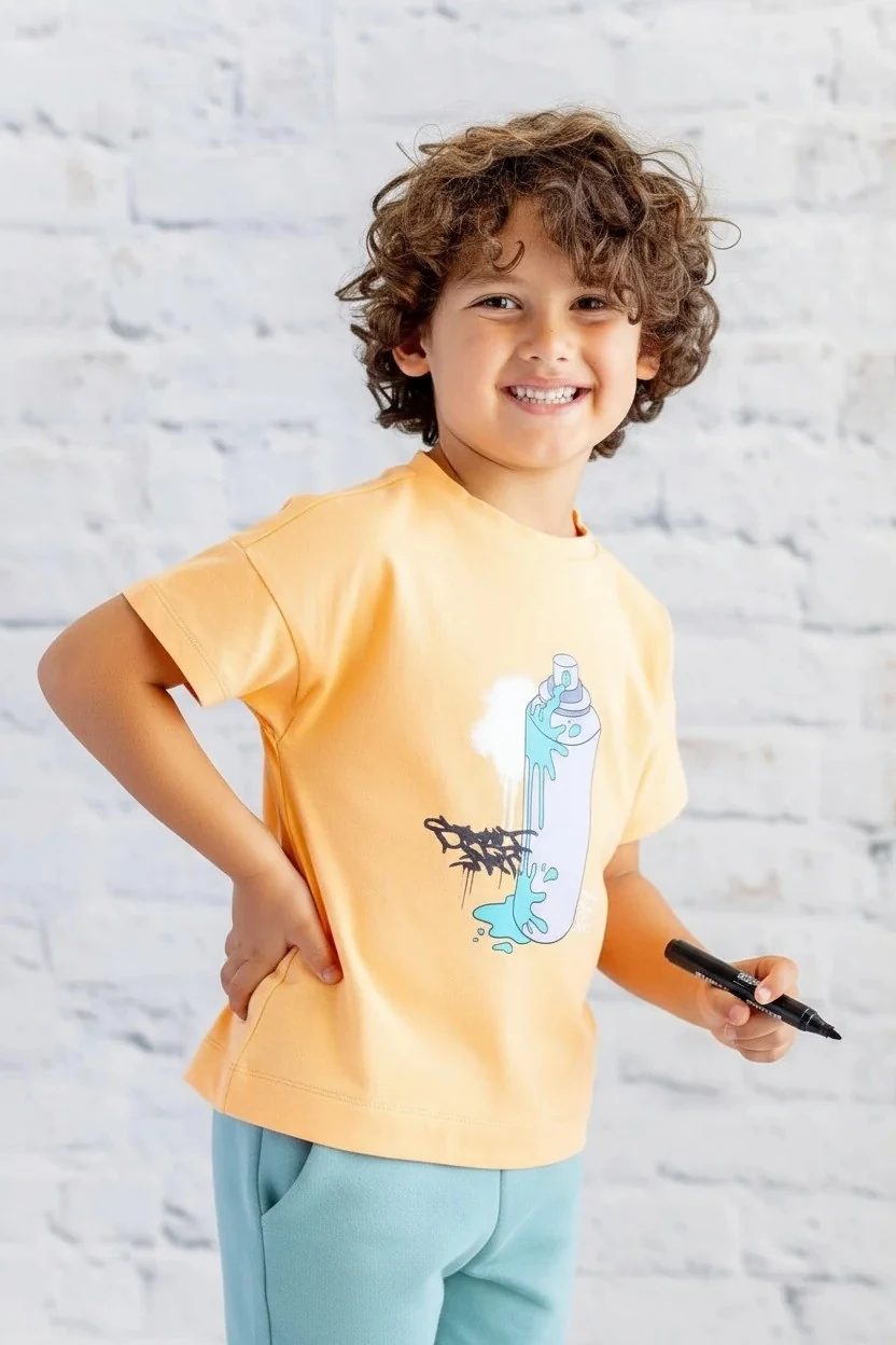 Erkek Çocuk Baskılı T-Shirt