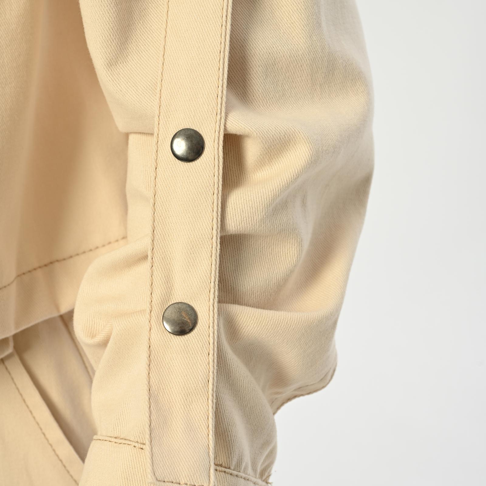 Gabardin Krem Ceket Pantolon Takım