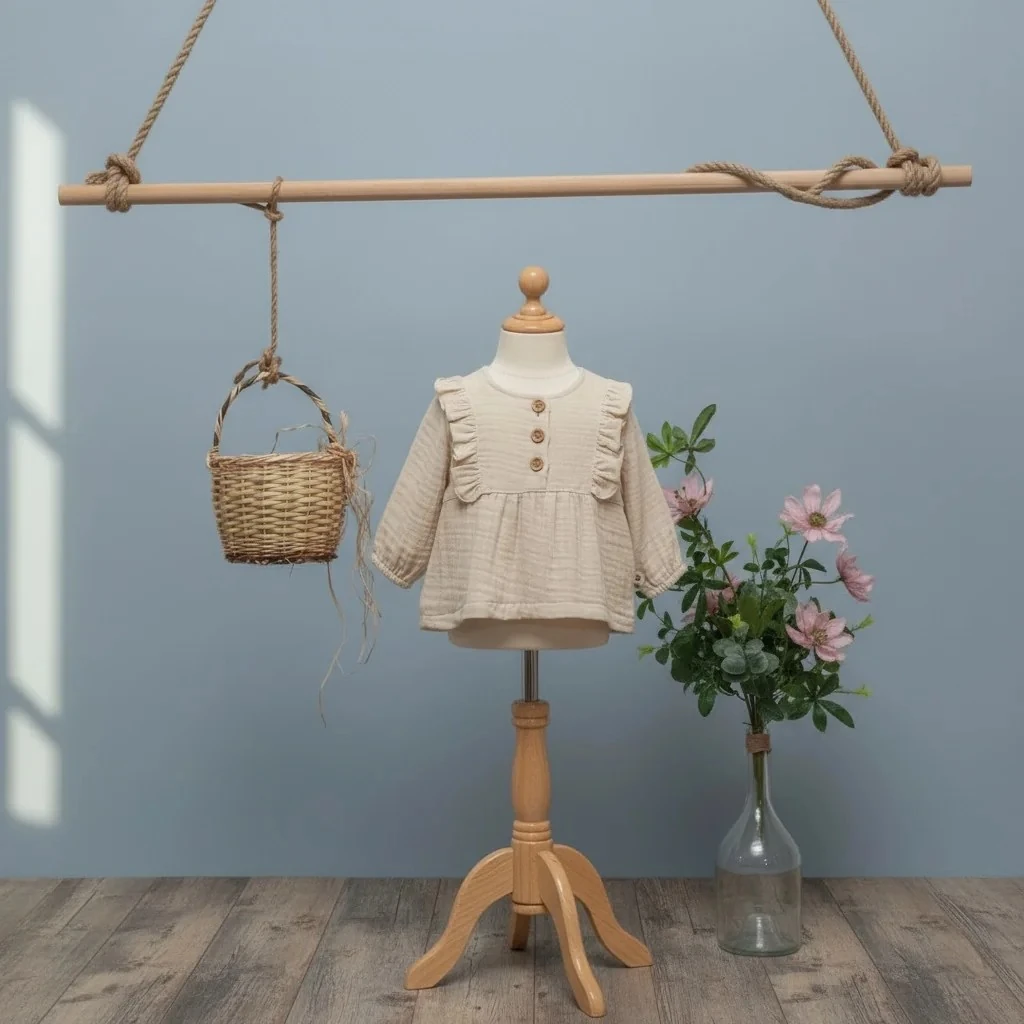 Kız Bebek Müslin Alt Üst Takım