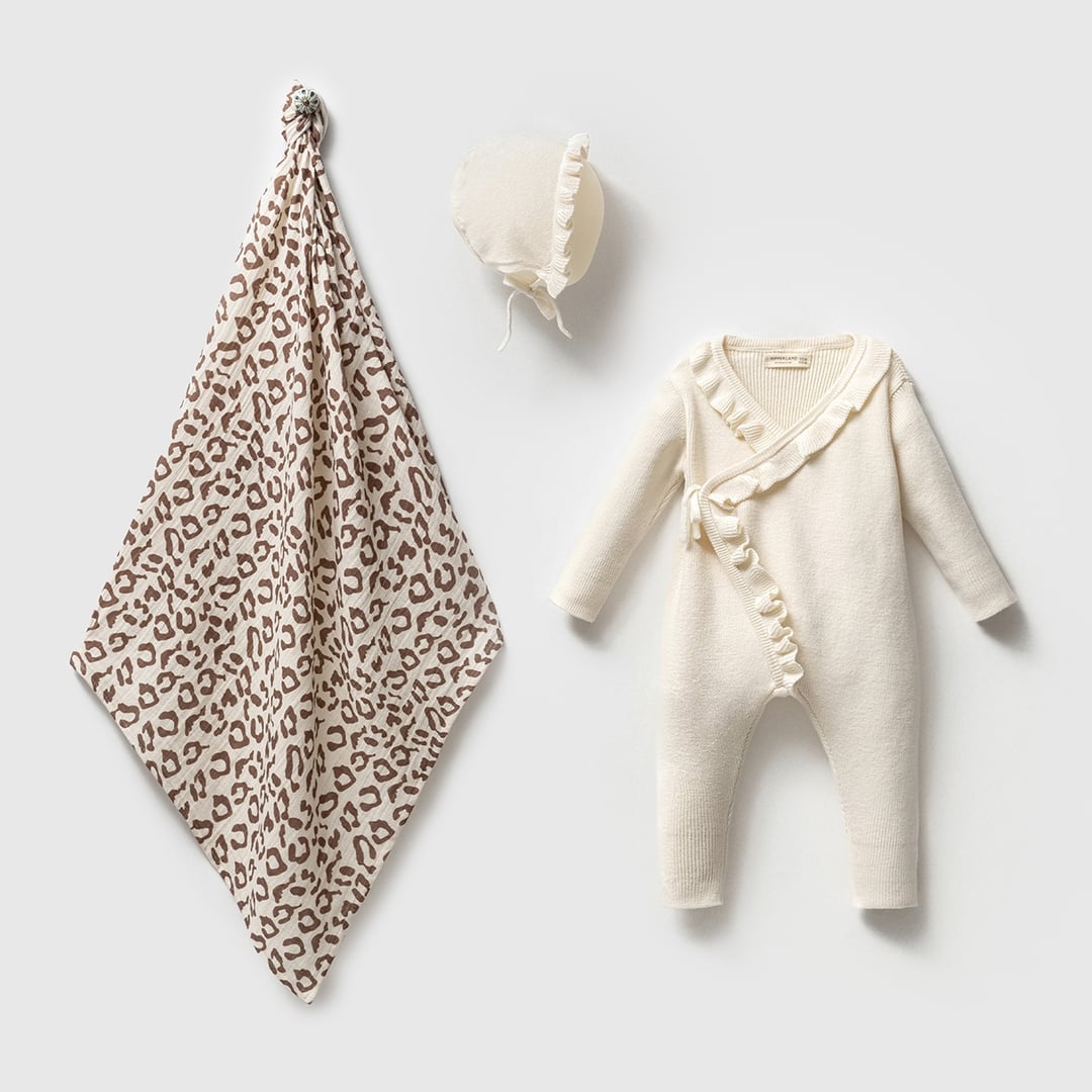 KIZ BEBEK 0-3 AY KRUVAZE FIRFIRLI 3LÜ SET