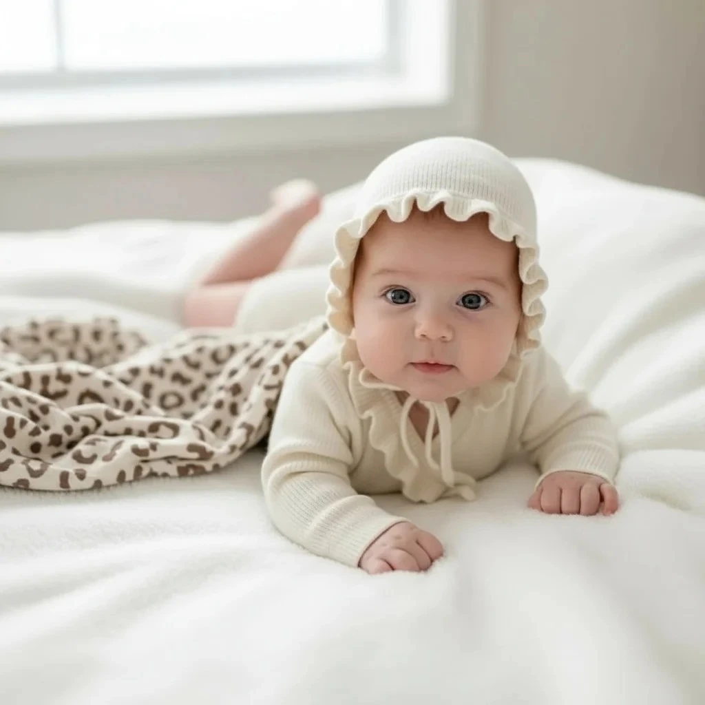 KIZ BEBEK 0-3 AY KRUVAZE FIRFIRLI 3LÜ SET