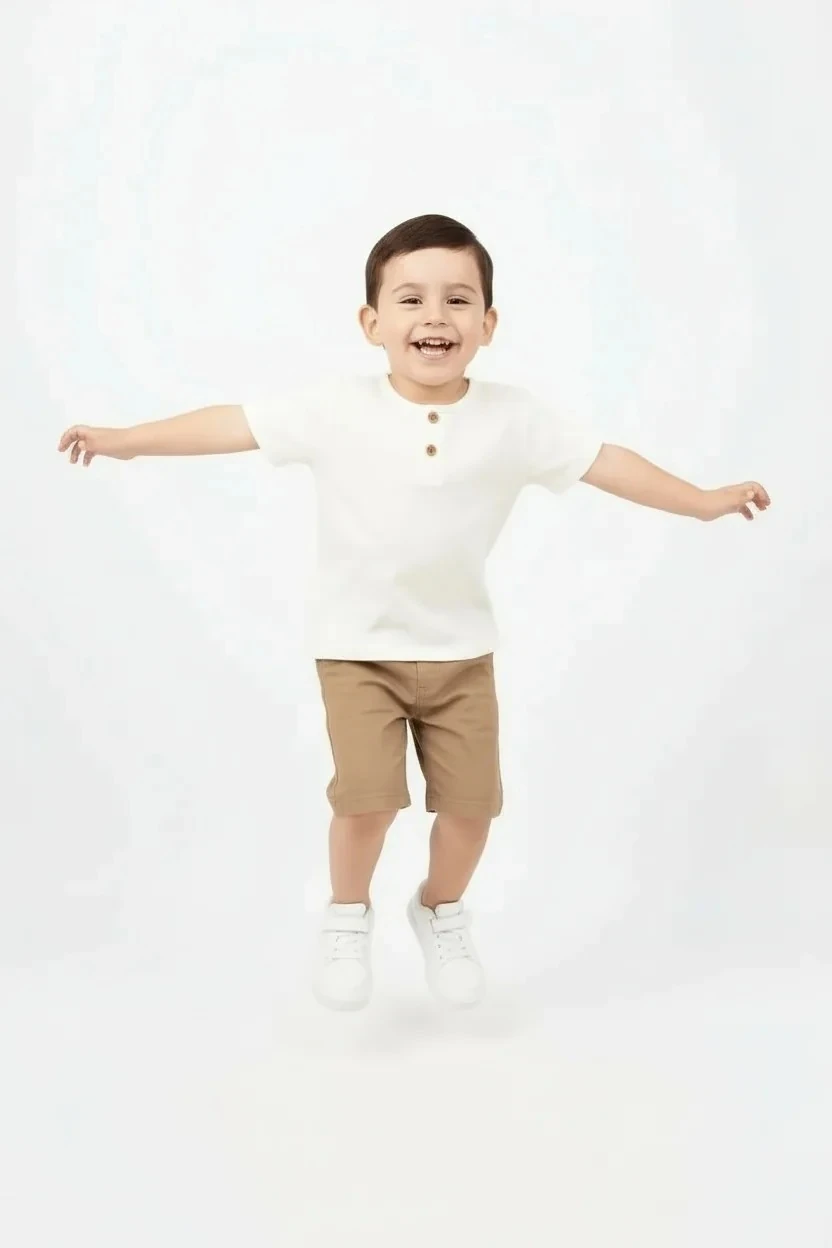 Kahve Şortlu Müslin Takım