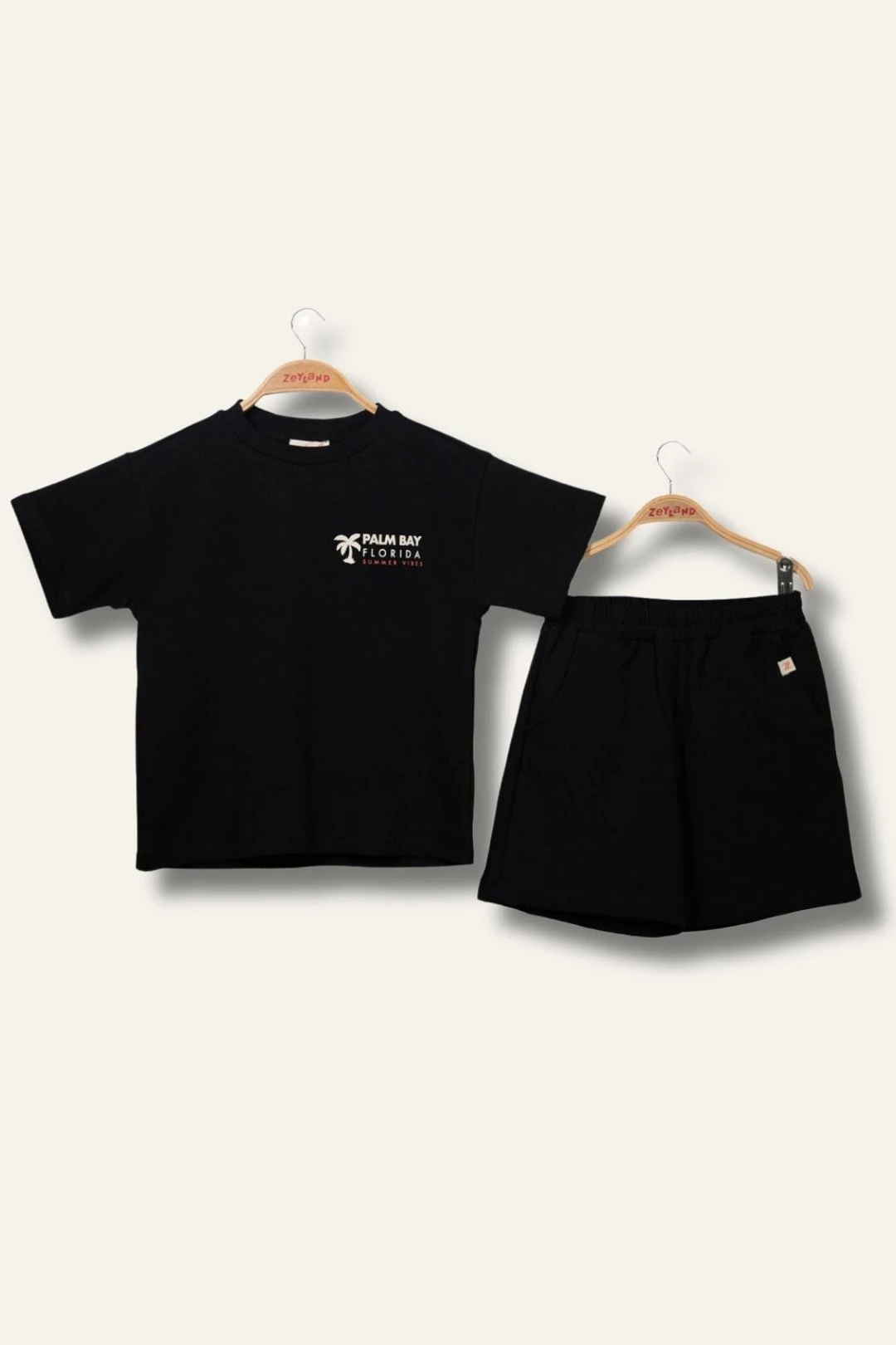 Erkek Çoçuk Sörf Baskılı T-Shirt Kısa Şort Takım