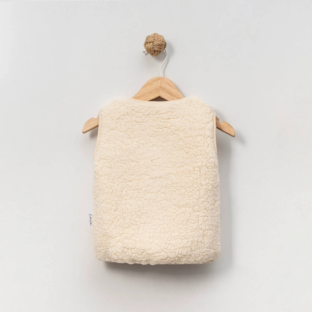 Unisex Ayıcık Detaylı Peluş Yelek 