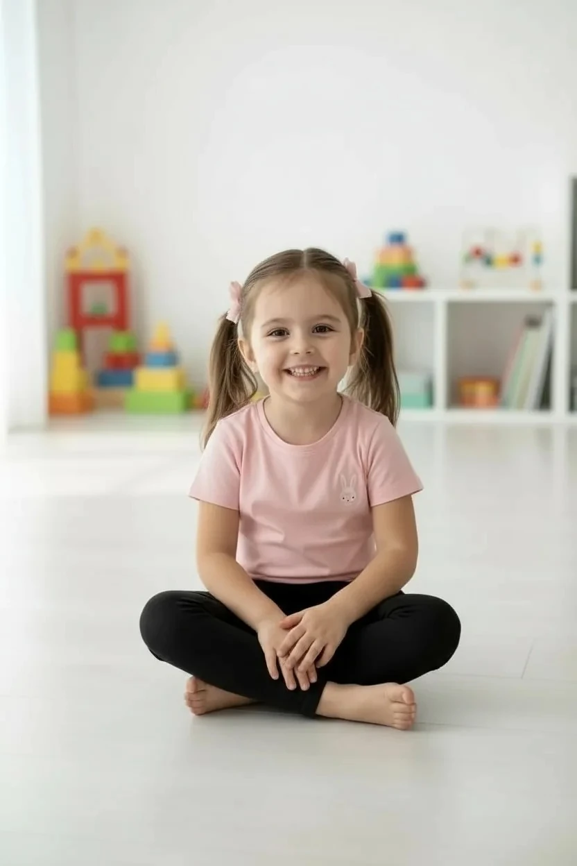 Fırfır Detaylı Likralı Siyah Tayt