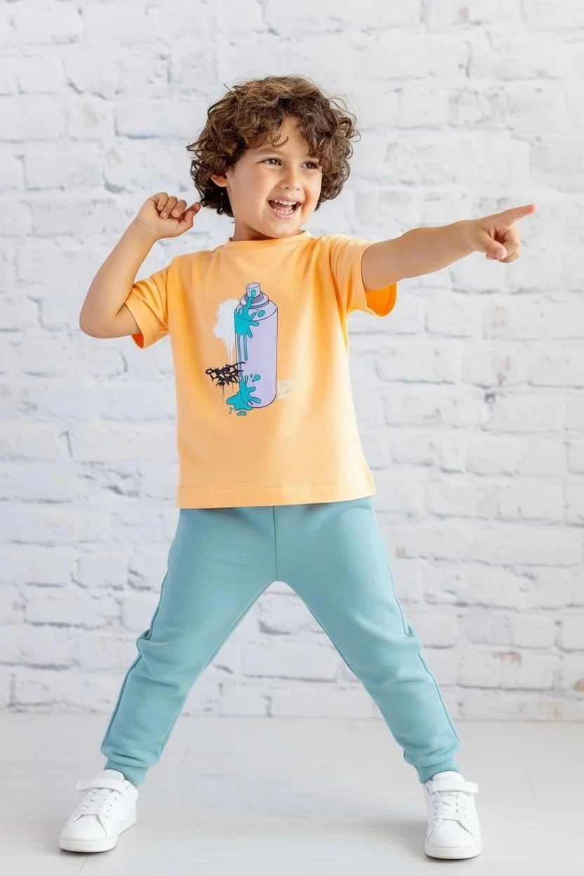 Erkek Çocuk Baskılı T-Shirt