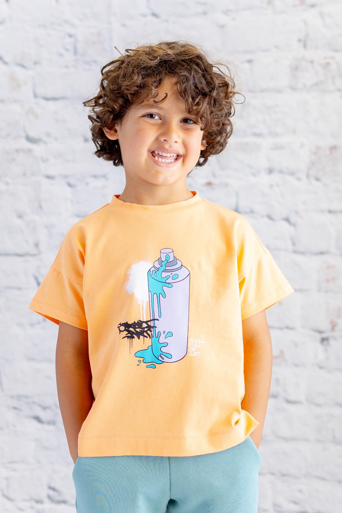 Erkek Çocuk Baskılı T-Shirt