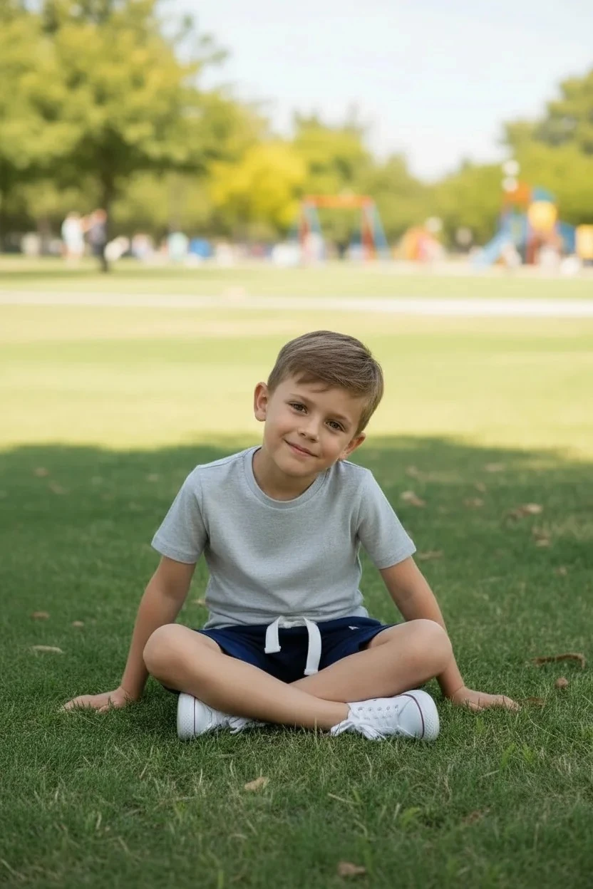 Erkek Çocuk Yandan Cepli Kısa Şort