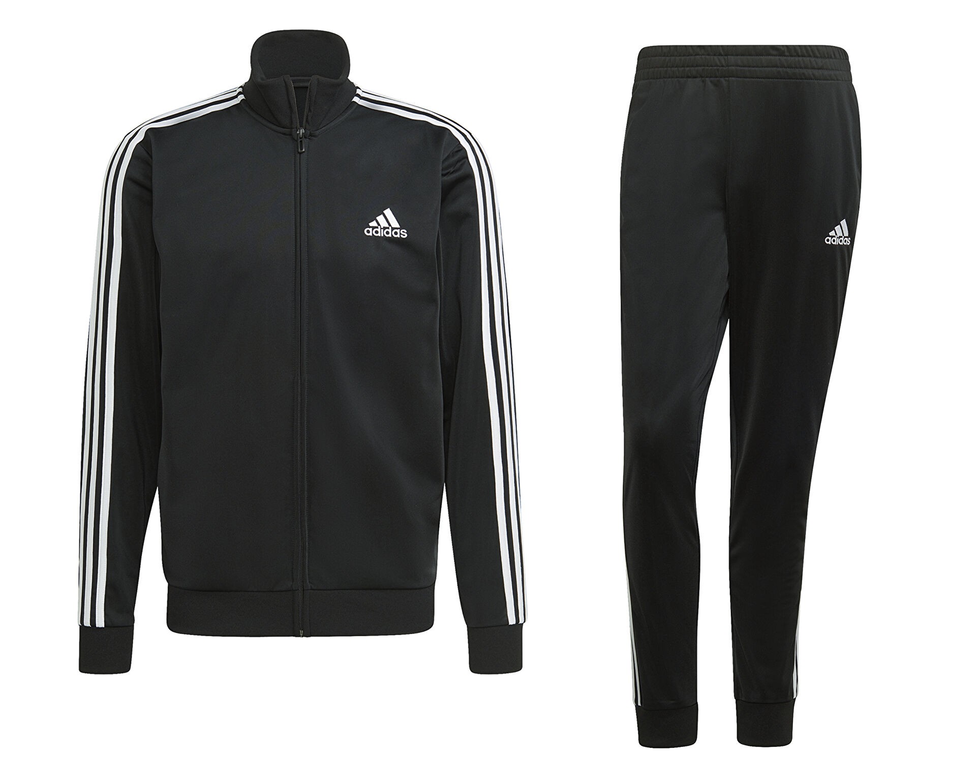 Adidas M Sportswear Basic 3-Stripes Tricot Track Suit - Siyah