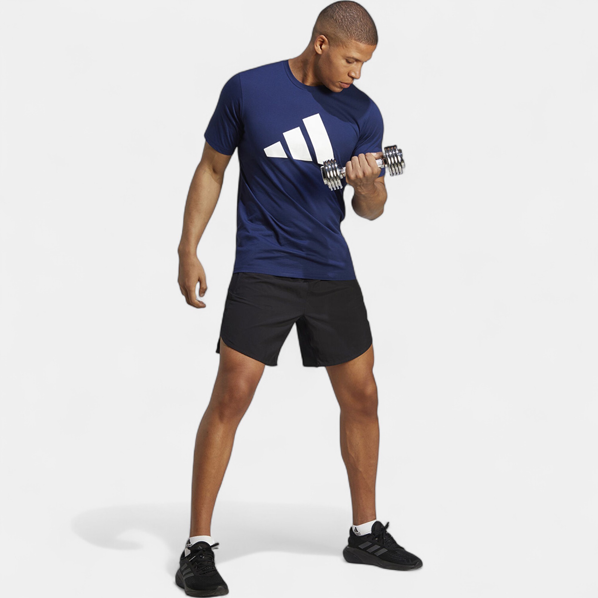 Adidas TRAİNİNG ESSENTİALS Feelready Logo Lacivert Erkek Tişörtü IB8275