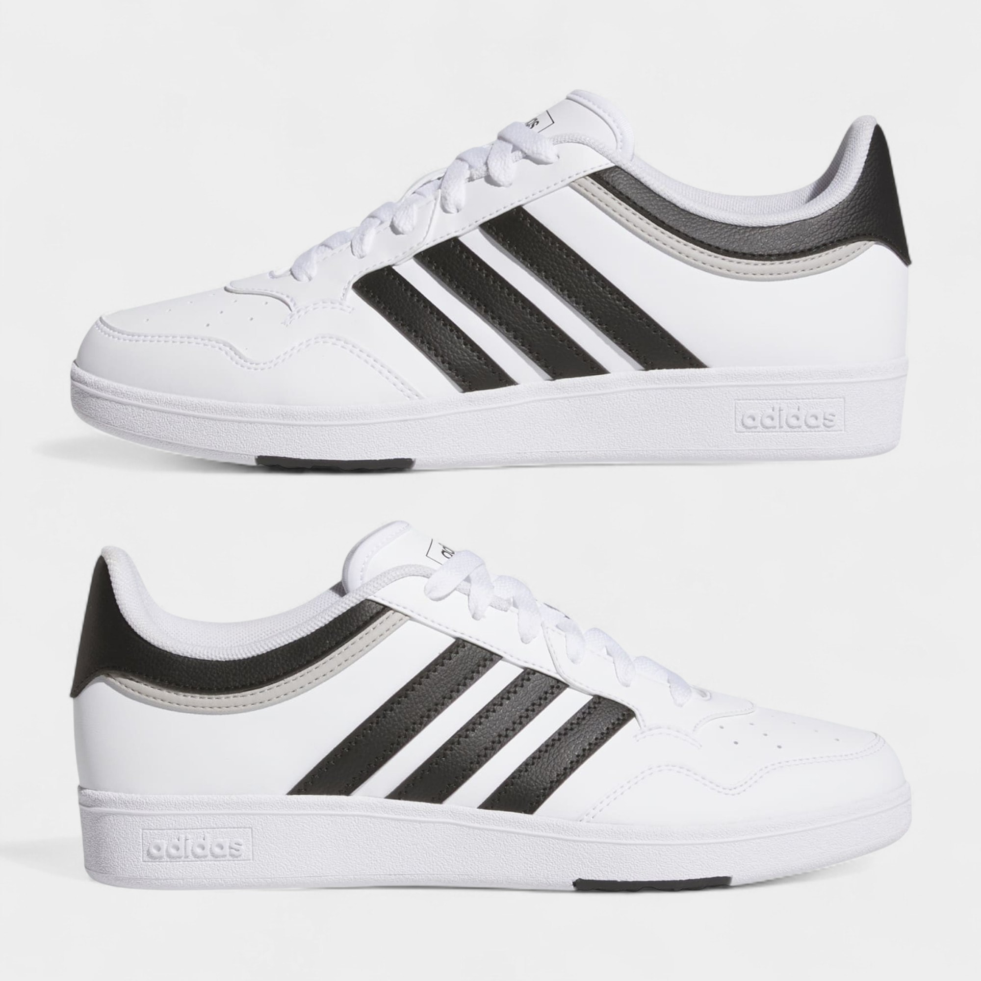 Adidas HOOPS 4.0 Beyaz Siyah Unısex Spor Ayakkabı-JQ9985