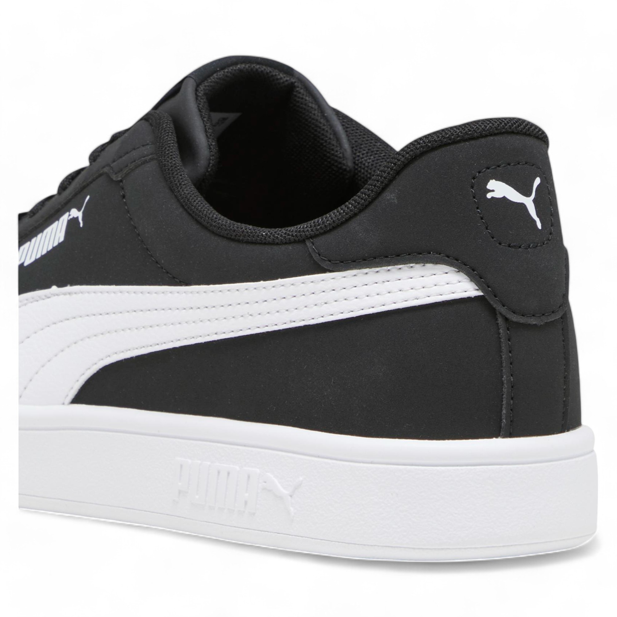 Puma Smash v2 Buck Puma Black-Puma White SPOR AYAKKABI