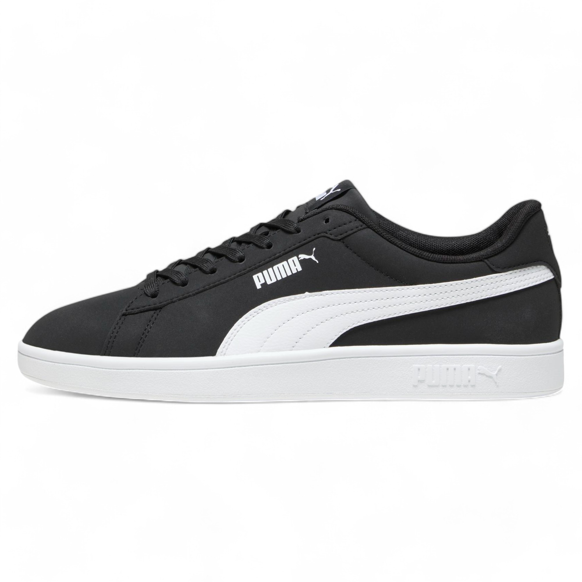 Puma Smash v2 Buck Puma Black-Puma White SPOR AYAKKABI - SIYAH BEYAZ