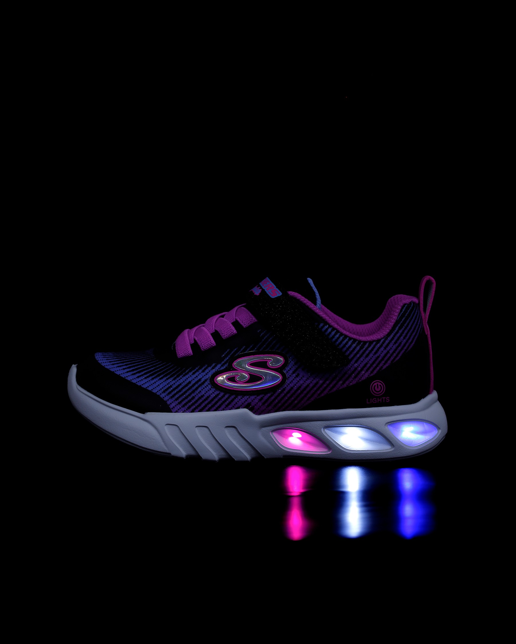 Skechers FLİCKER FLASH - LİGHT TAKEOVER 303704LBKMT Çocuk Spor Ayakkabı