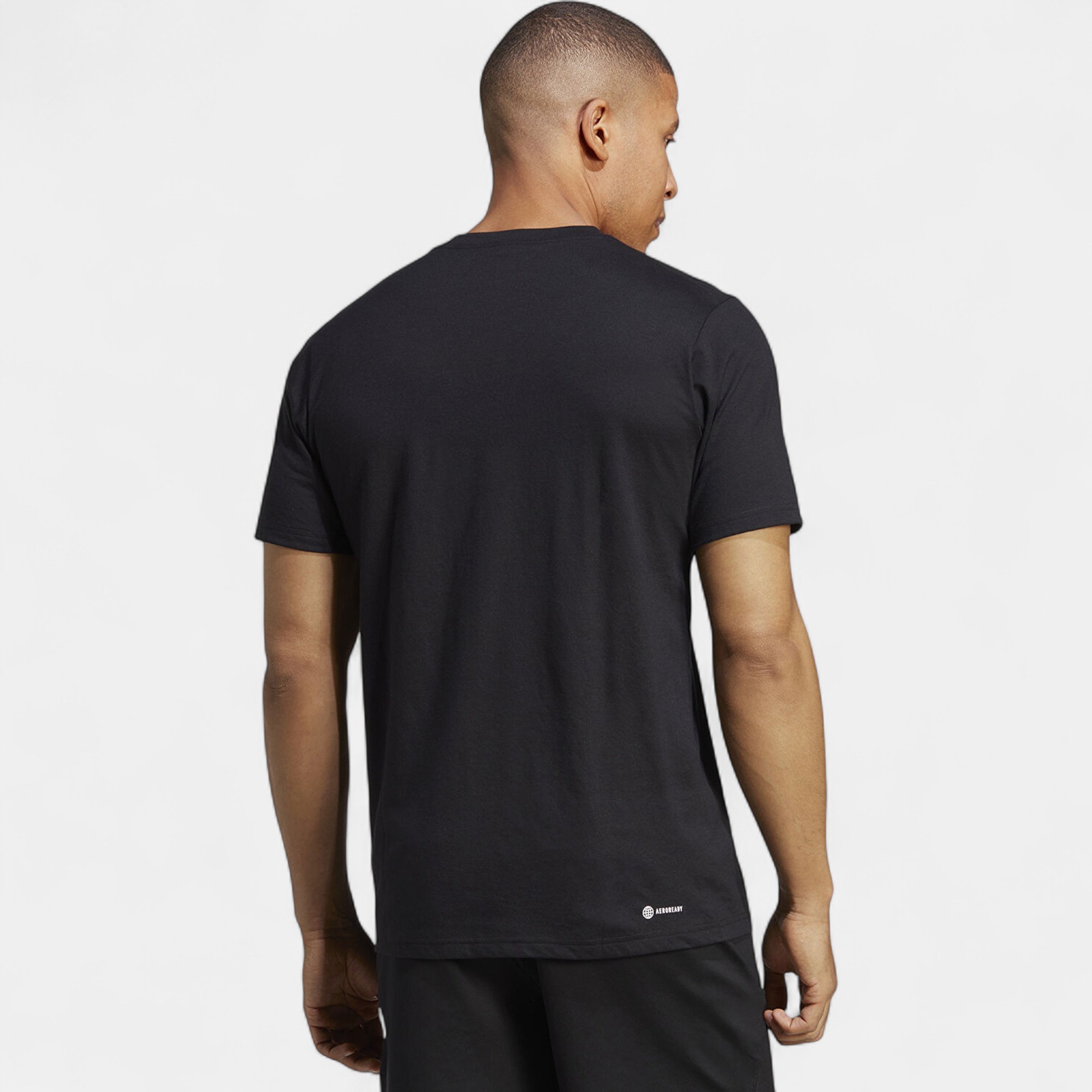 Adidas TRAİNİNG ESSENTİALS Feelready Logo Siyah Erkek Tişörtü IB8273