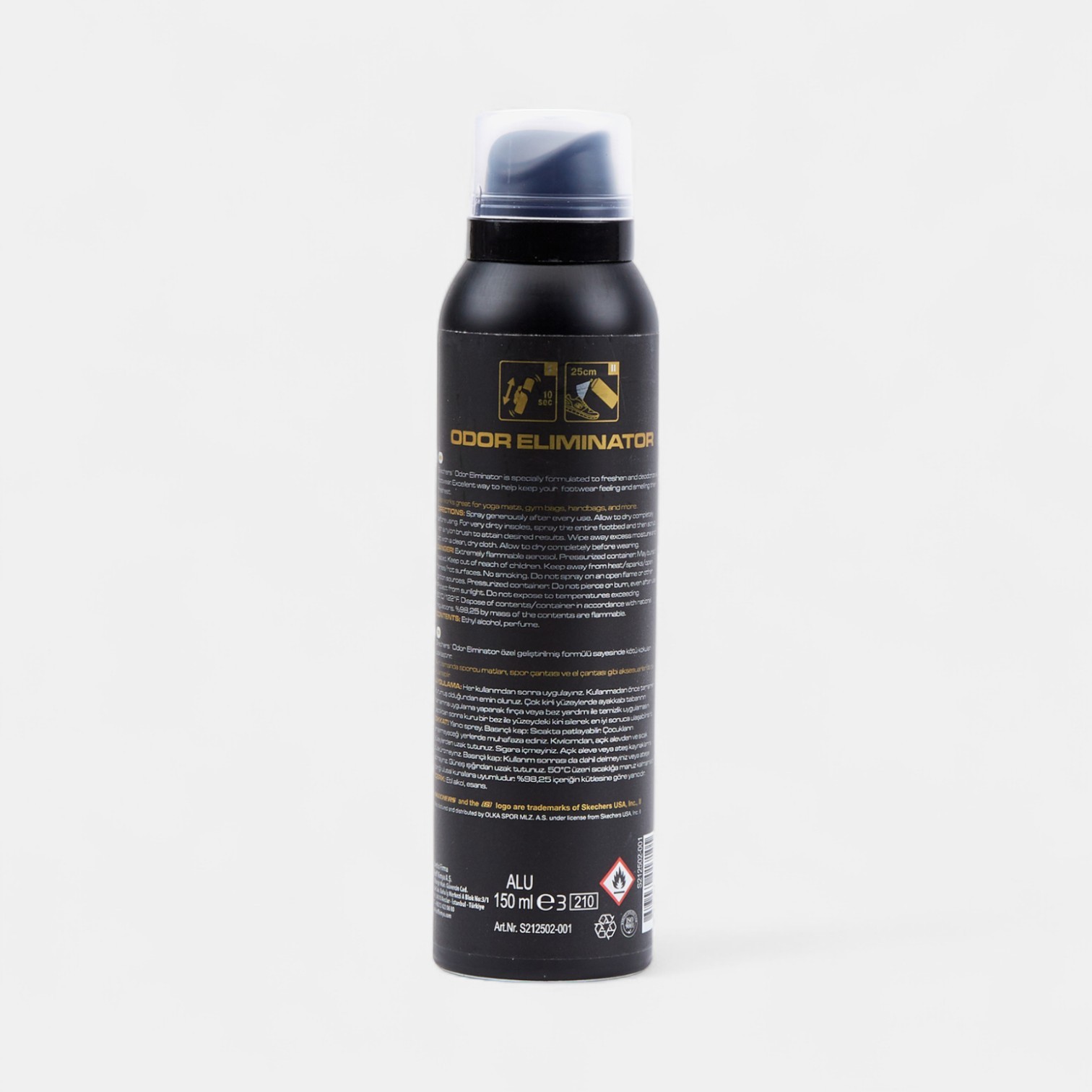 Shoe Care U Anti Odor Siyah Ayakkabı Spreyi | Koku Giderici - Siyah