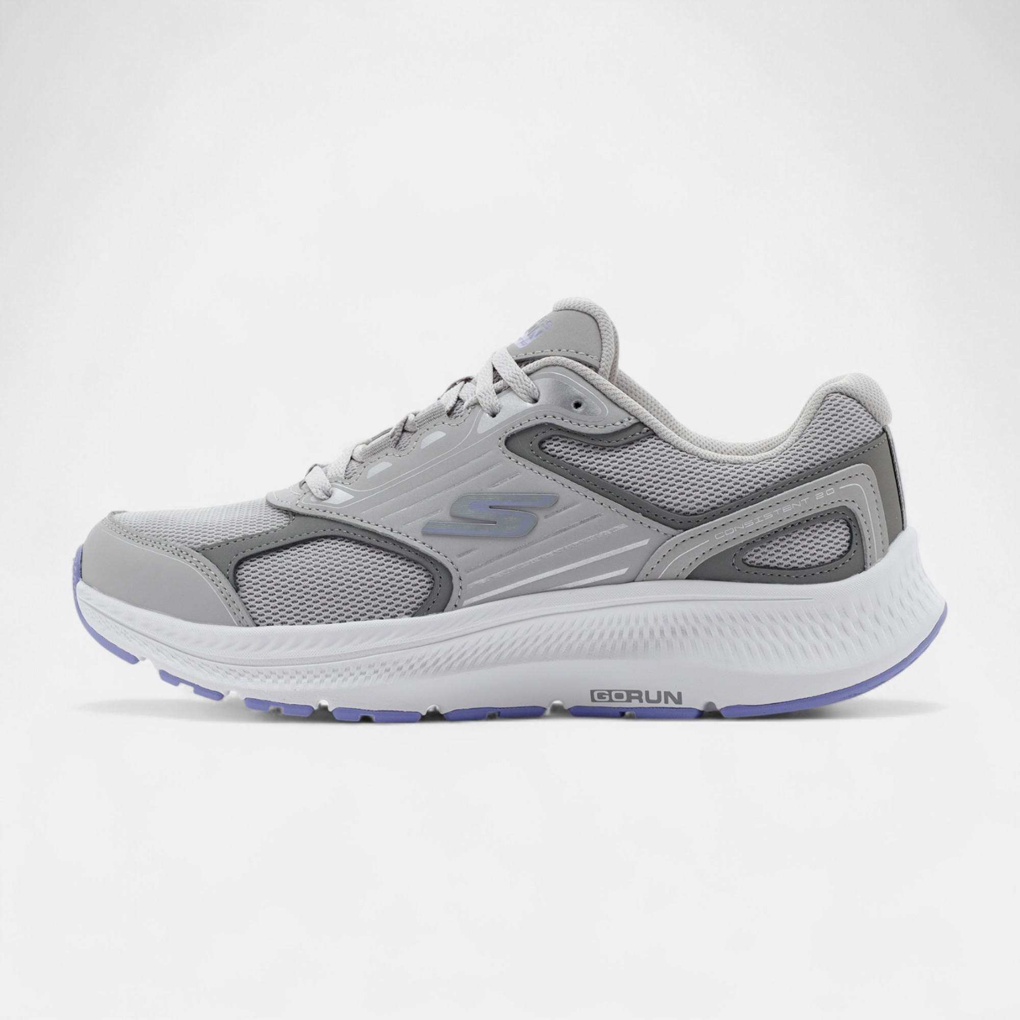 Skechers GO RUN CONSISTENT 2.0 ADVANTAGE 128606TKGYLV Kadın Spor Ayakkabı - Gri Mor