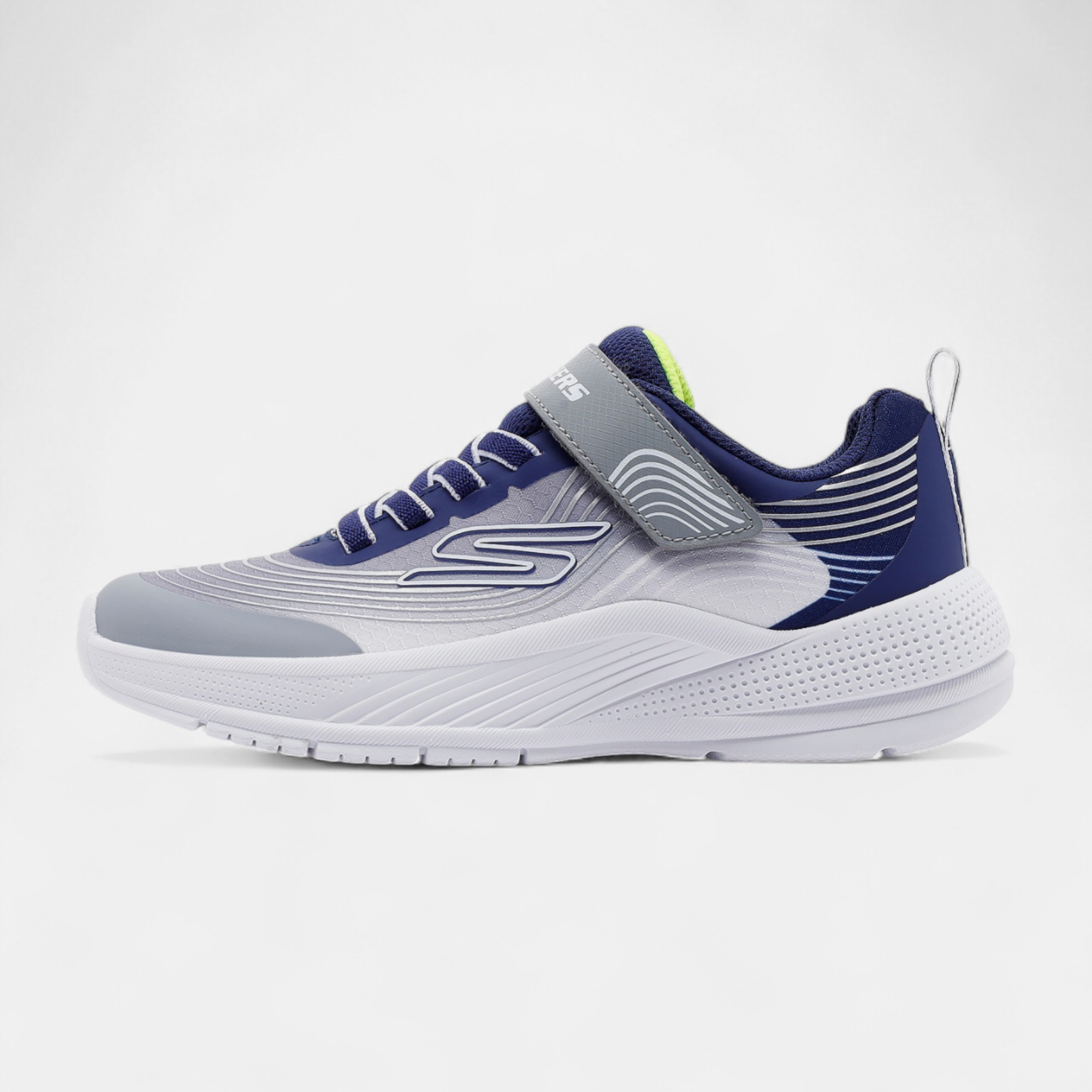 Skechers MICROSPEC ADVANCE 403926LNVLG Çocuk Spor Ayakkabı - Lacivert Gri