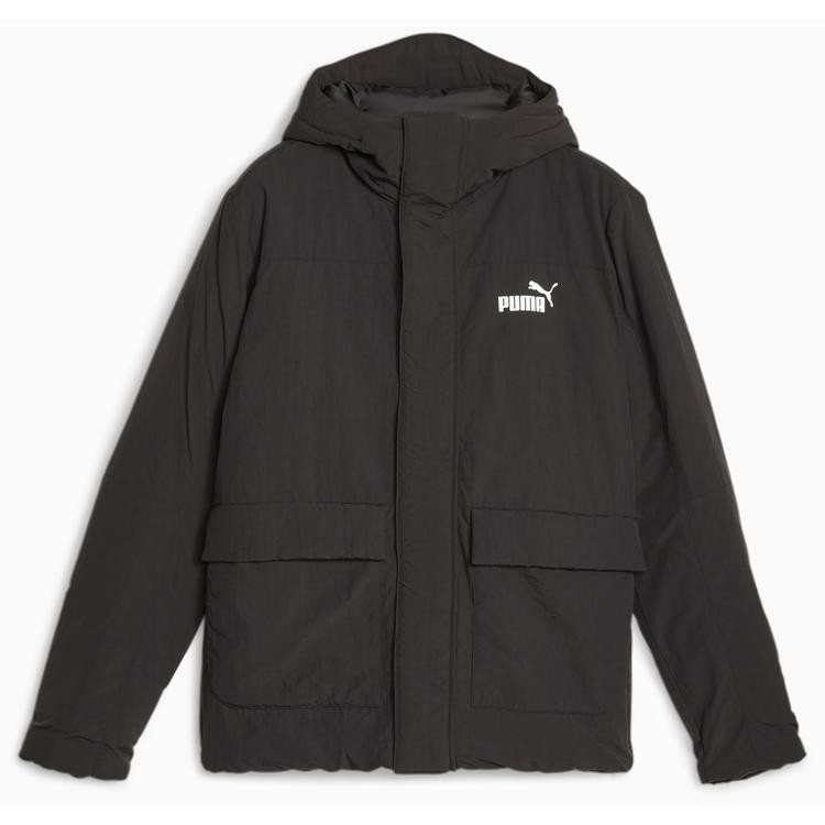 Hooded Padded Jacket PUMA Black CEKET - Siyah