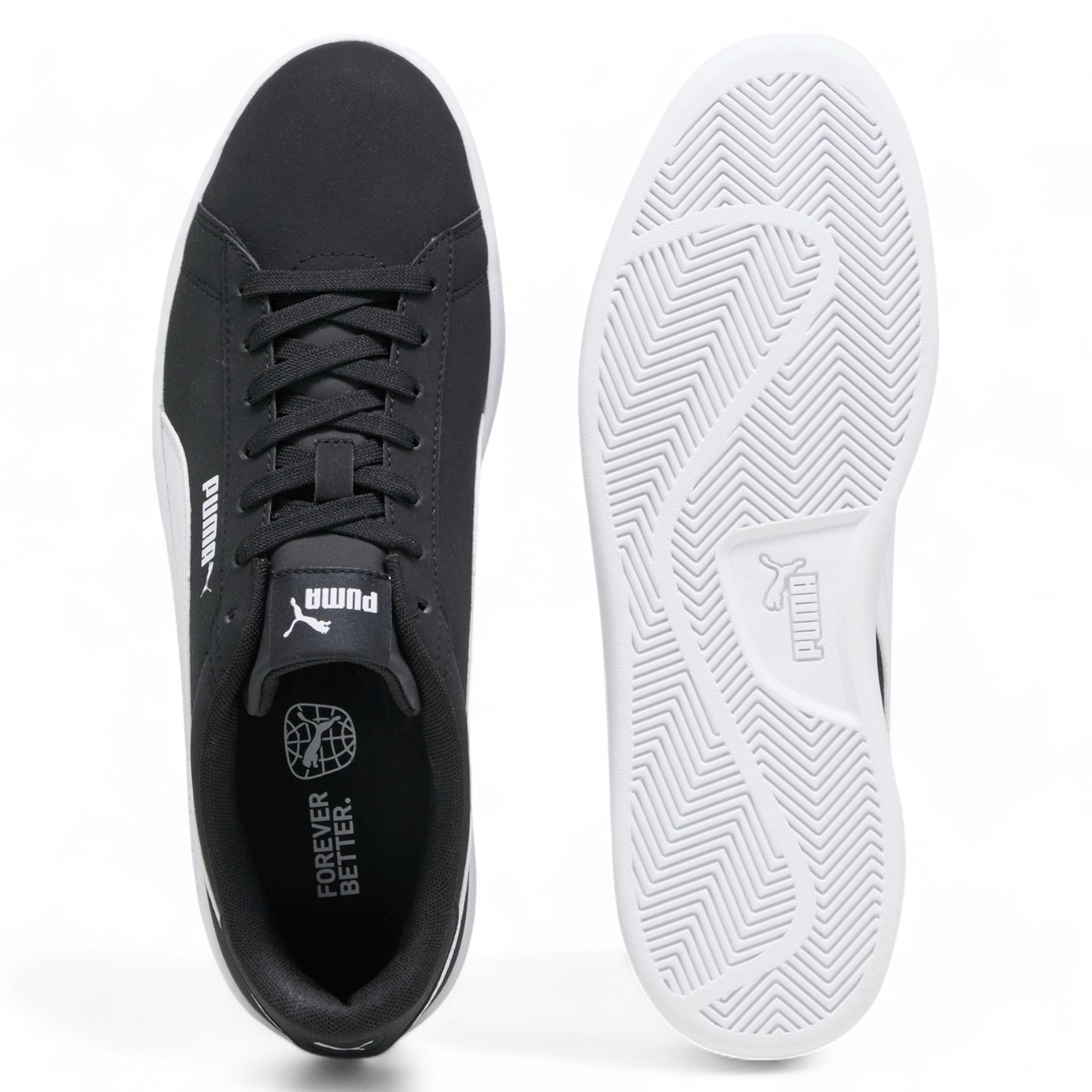 Puma Smash v2 Buck Puma Black-Puma White SPOR AYAKKABI