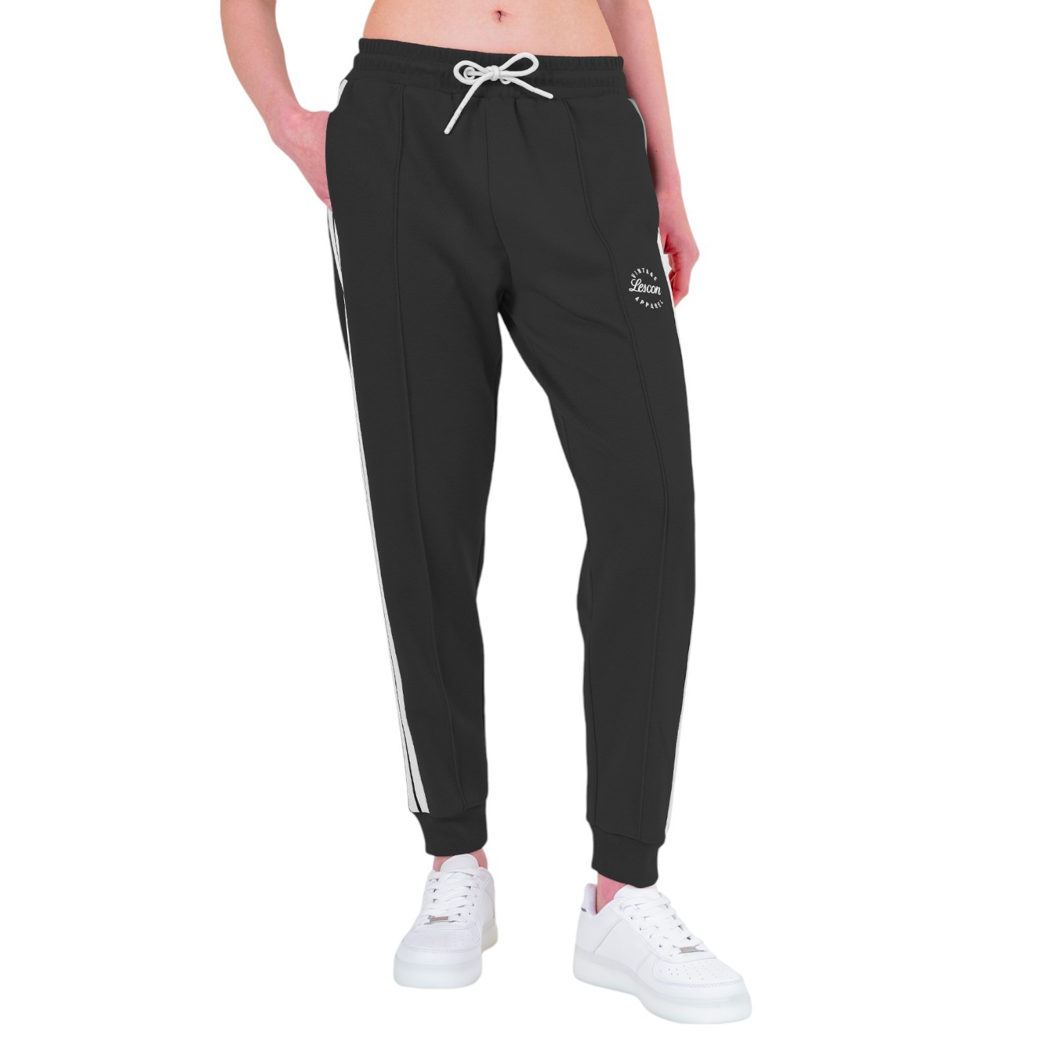 LESCON 23N-2121 EŞOFMAN ALT SIYAH PANTOLON TEK ALT