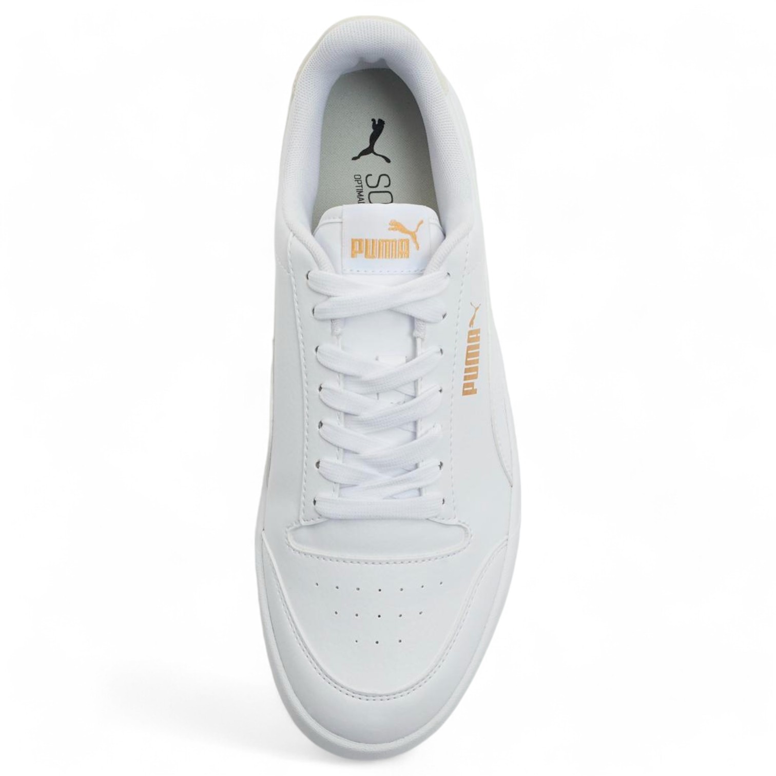 Puma Shuffle-White-White-Puma Team Gold