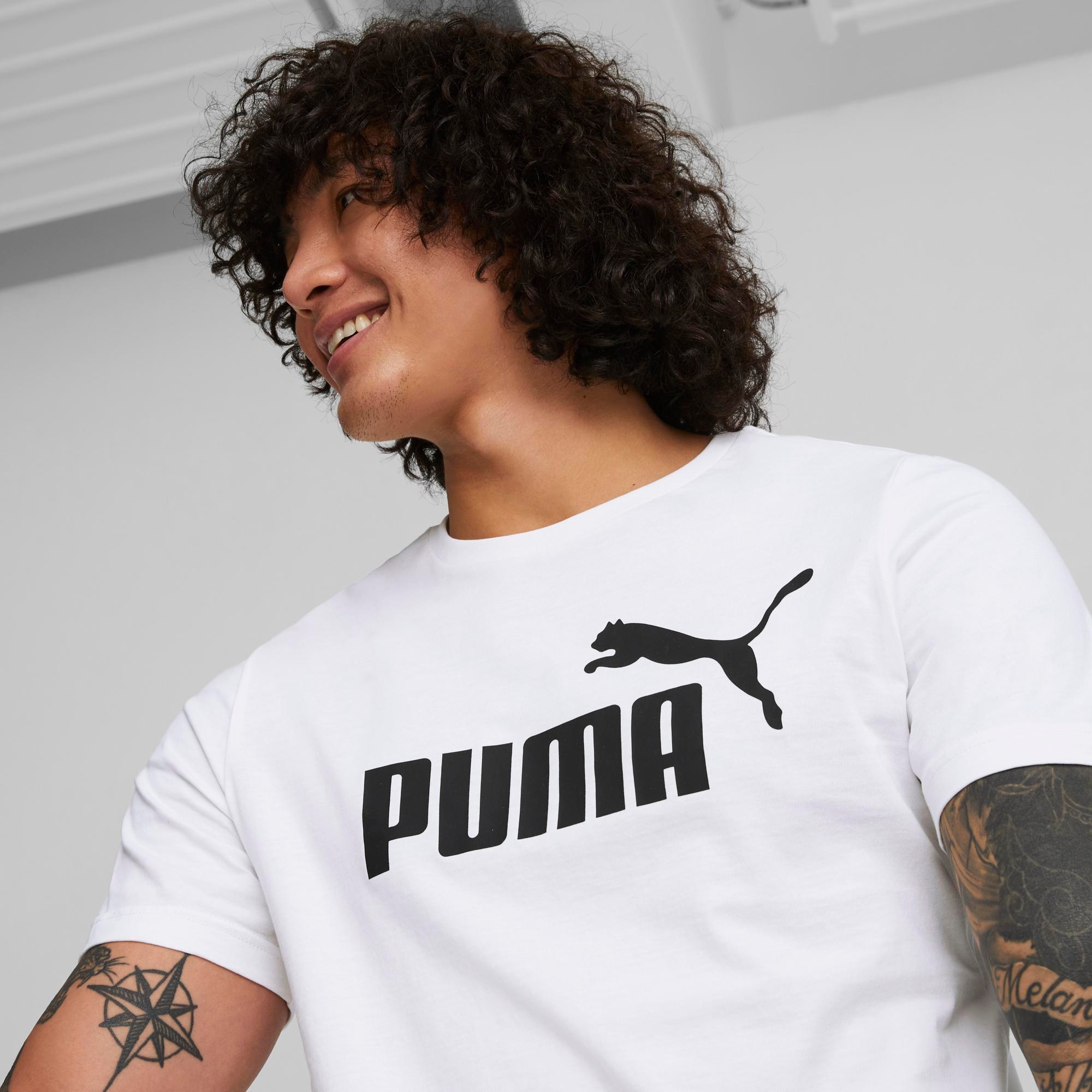 ESS Logo Tee-Puma White - Beyaz