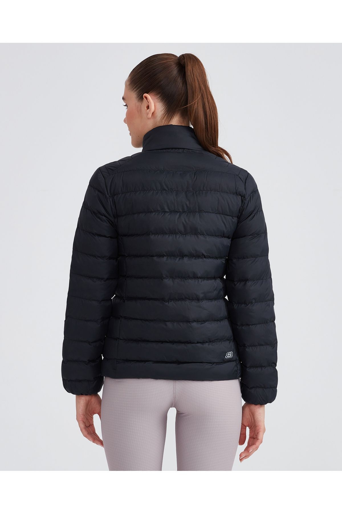 W Outerwear Pop Up Detailed Padded Jacket Siyah BAYAN MONT - Siyah