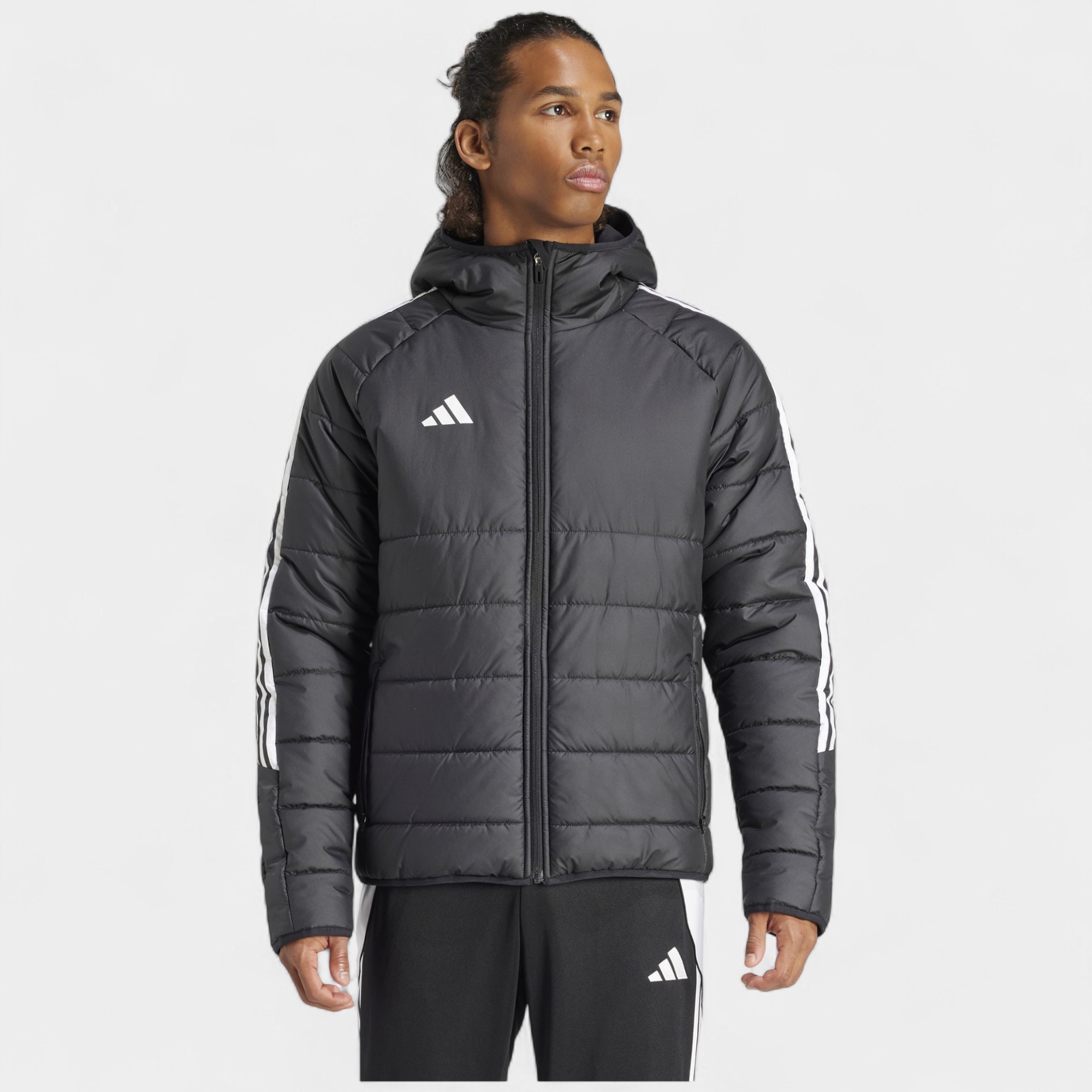 Adidas TIRO24 WINT JKT Siyah Beyaz Erkek Ceket-IJ7388 - Siyah Beyaz