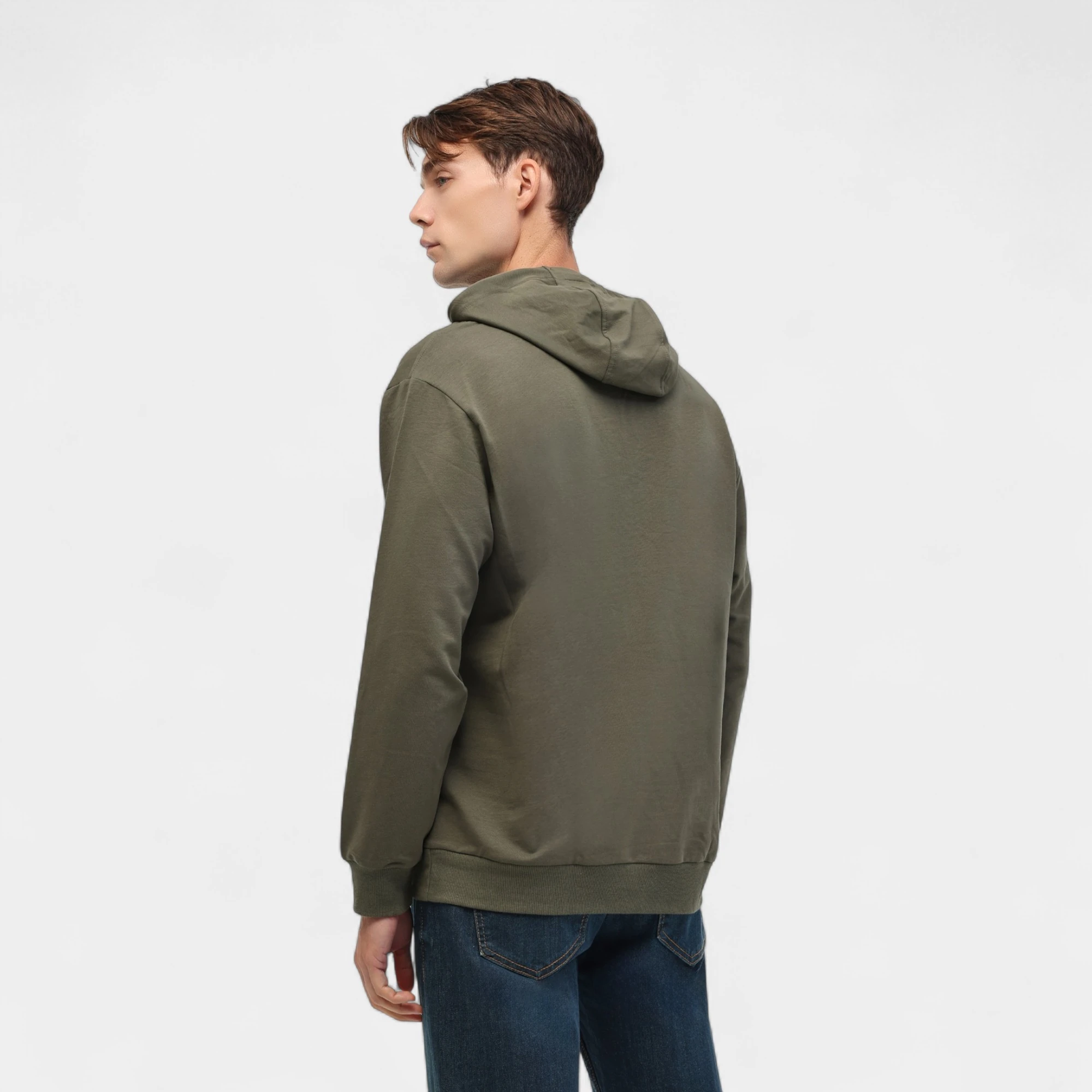 Lumberjack MB SN73 HOODIE 5PR Haki Erkek Sweatshırt - HAKI