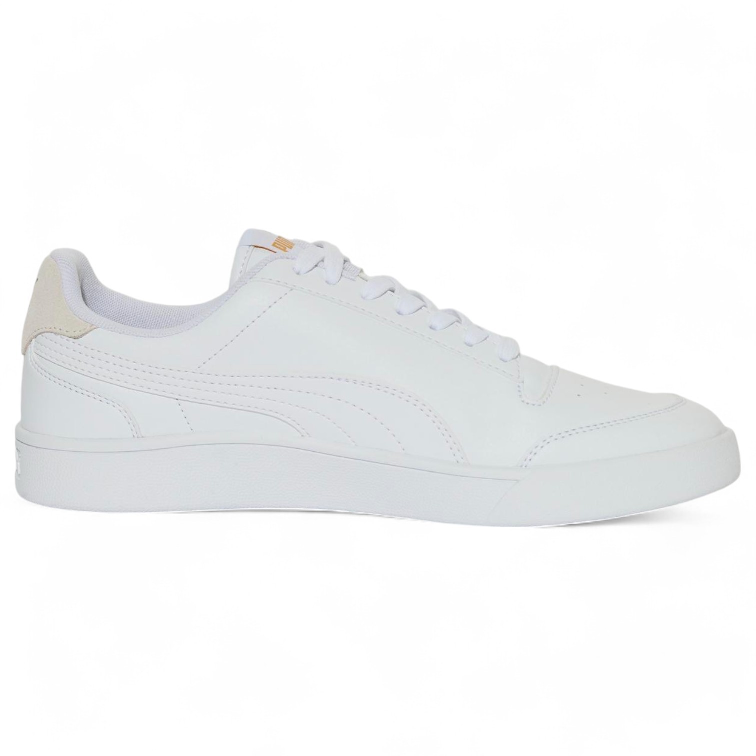 Puma Shuffle-White-White-Puma Team Gold