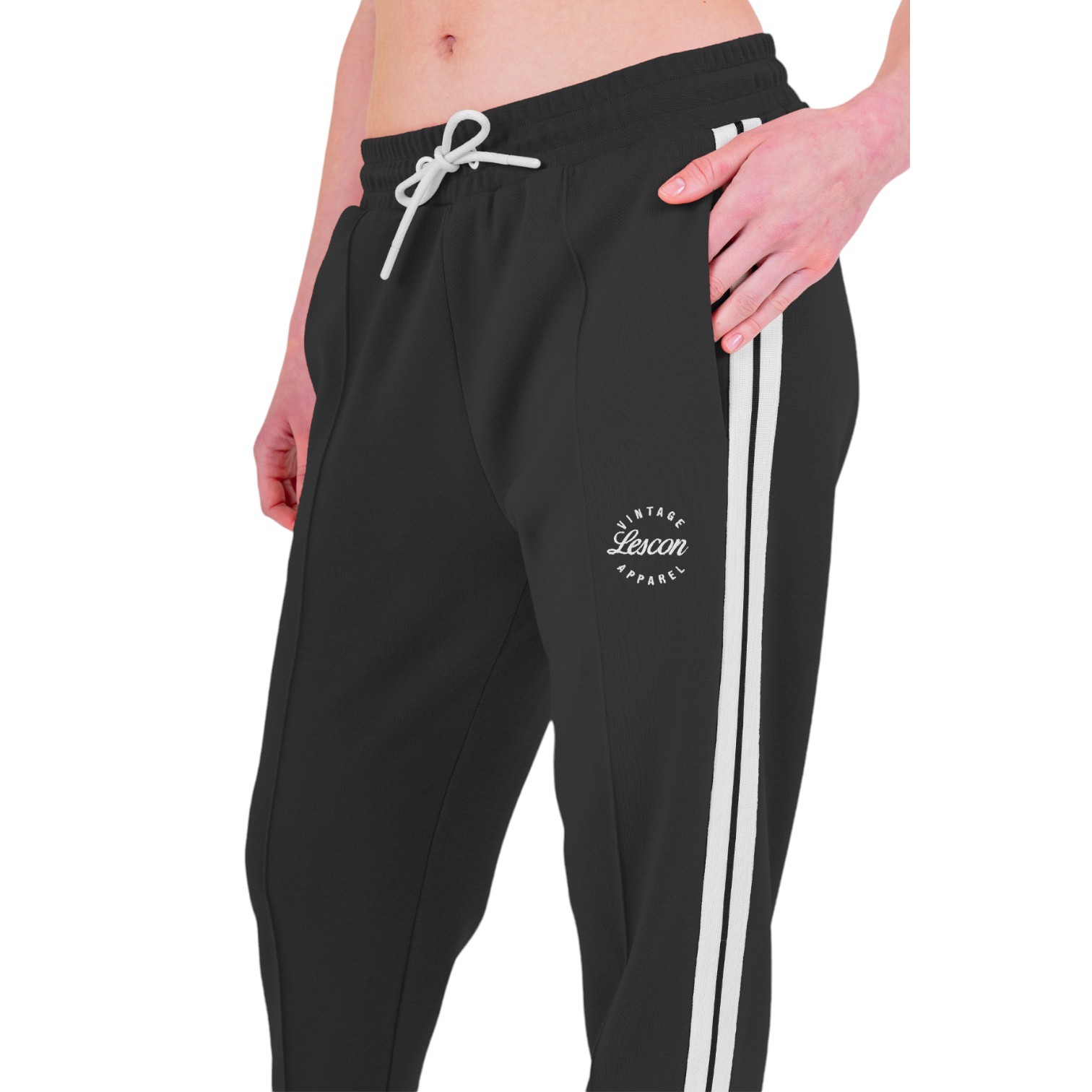 LESCON 23N-2121 EŞOFMAN ALT SIYAH PANTOLON TEK ALT