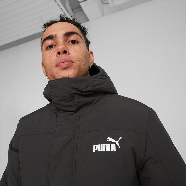 Hooded Padded Jacket PUMA Black CEKET - Siyah