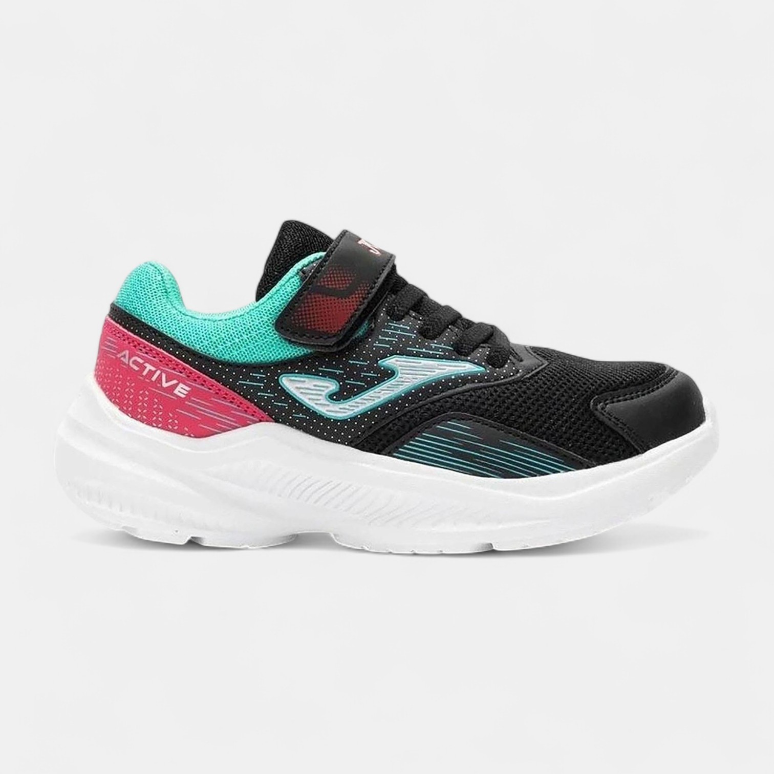 JOMA ACTIVE JR 2501 NEGRO TURQUESA Çocuk Spor Ayakkabı