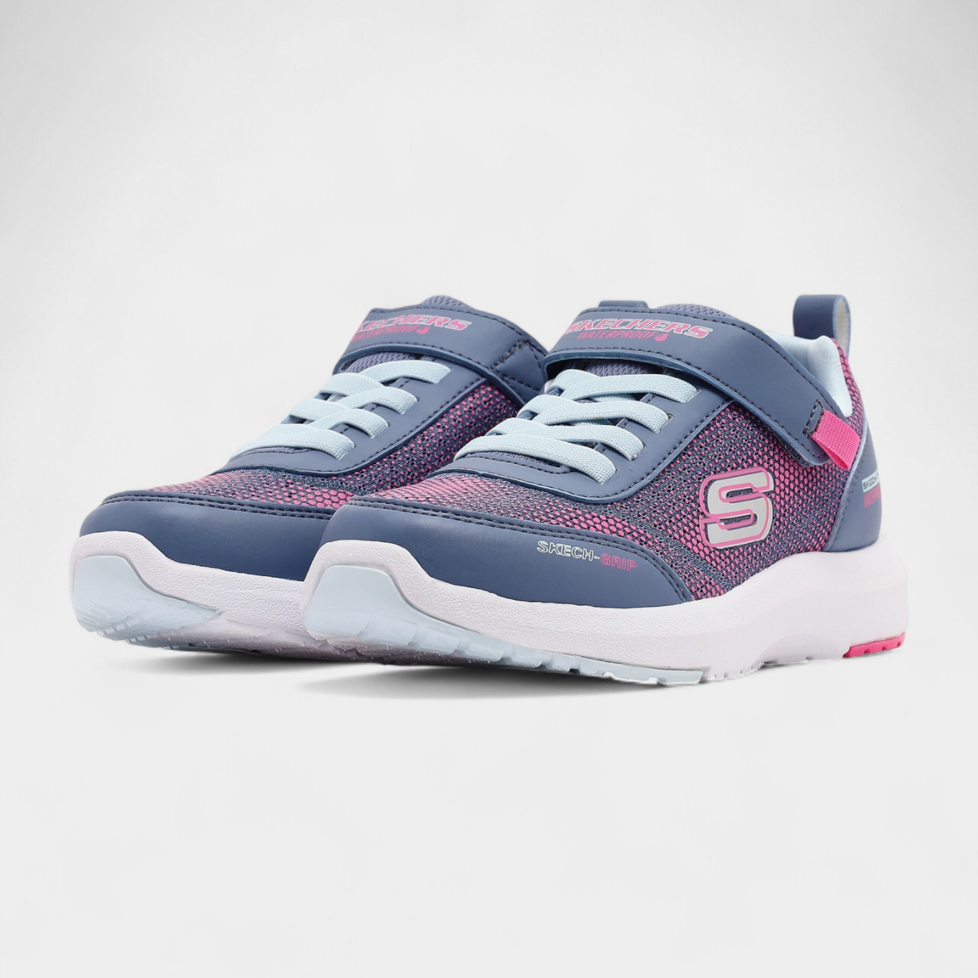 Skechers Dynamic Tread – Journey Time Waterproof Çocuk Spor Ayakkabı 303387LCCPK - GRİ PEMBE