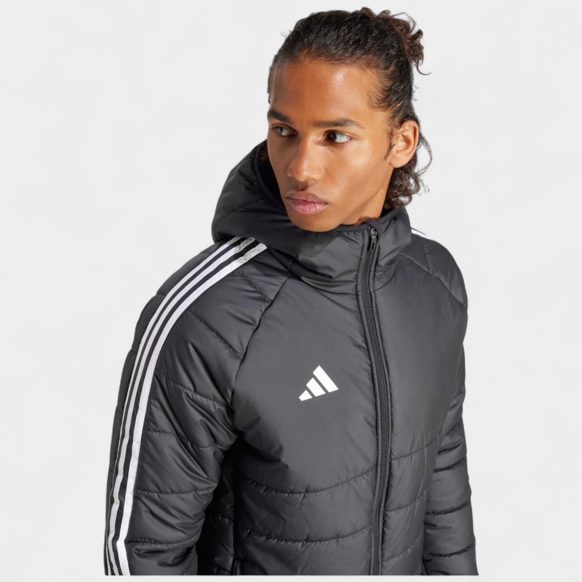 Adidas TIRO24 WINT JKT Siyah Beyaz Erkek Ceket-IJ7388 - Siyah Beyaz