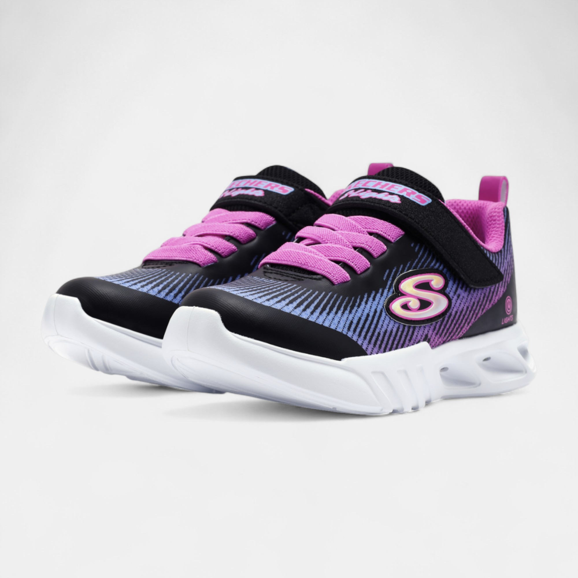 Skechers FLİCKER FLASH - LİGHT TAKEOVER 303704LBKMT Çocuk Spor Ayakkabı
