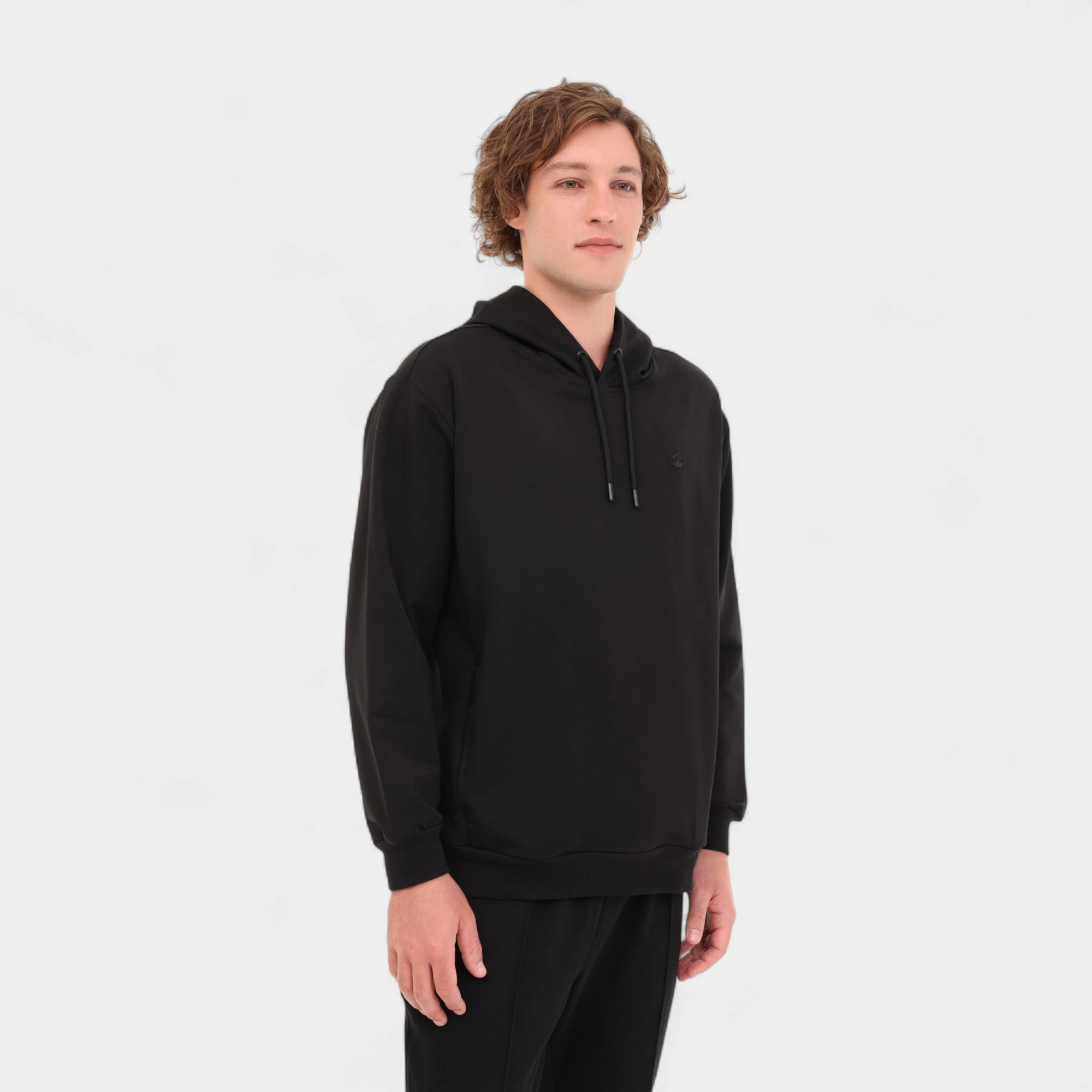 Lumberjack MB SN73 HOODIE 5PR Siyah Erkek Sweatshırt - Siyah