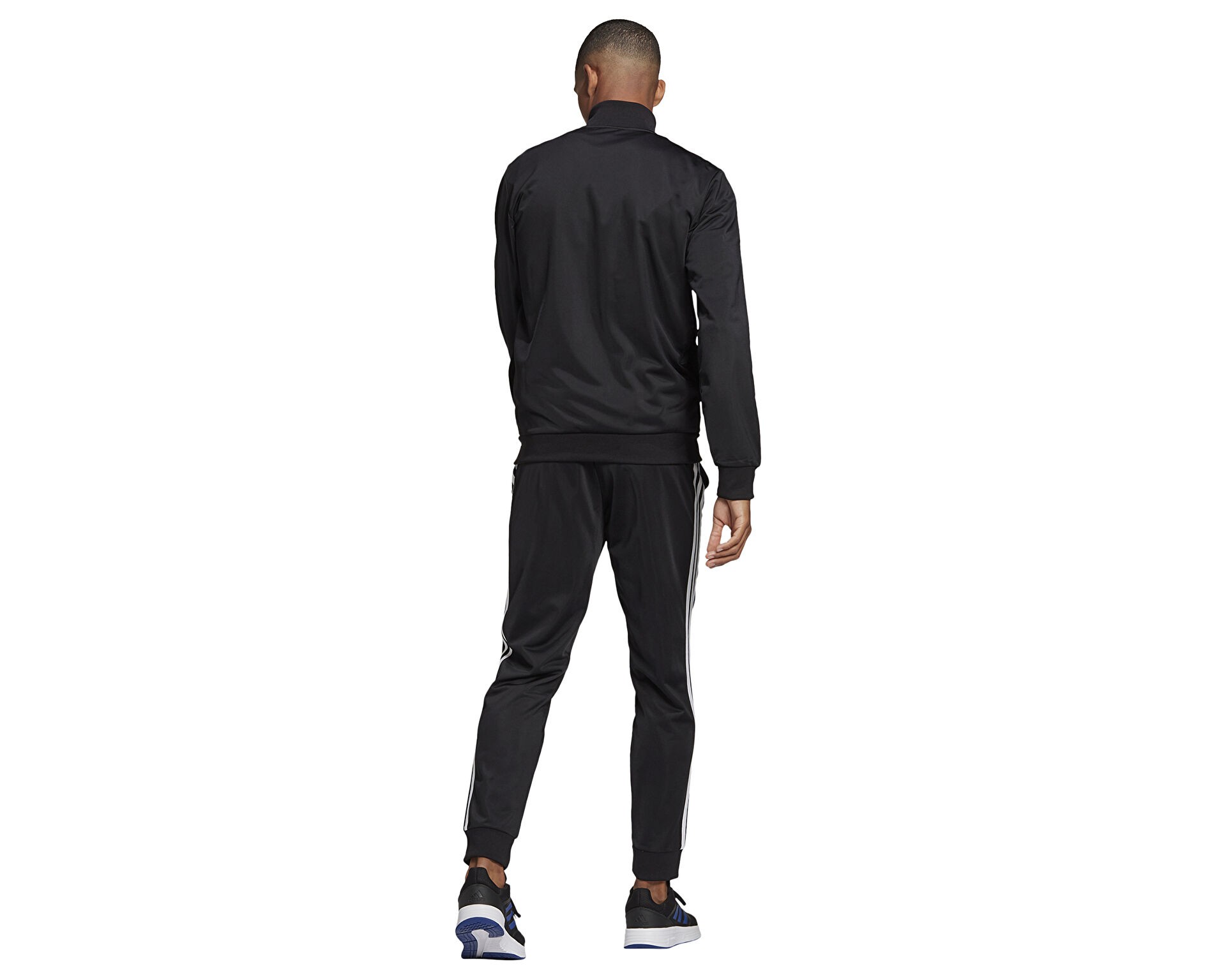 Adidas M Sportswear Basic 3-Stripes Tricot Track Suit - Siyah