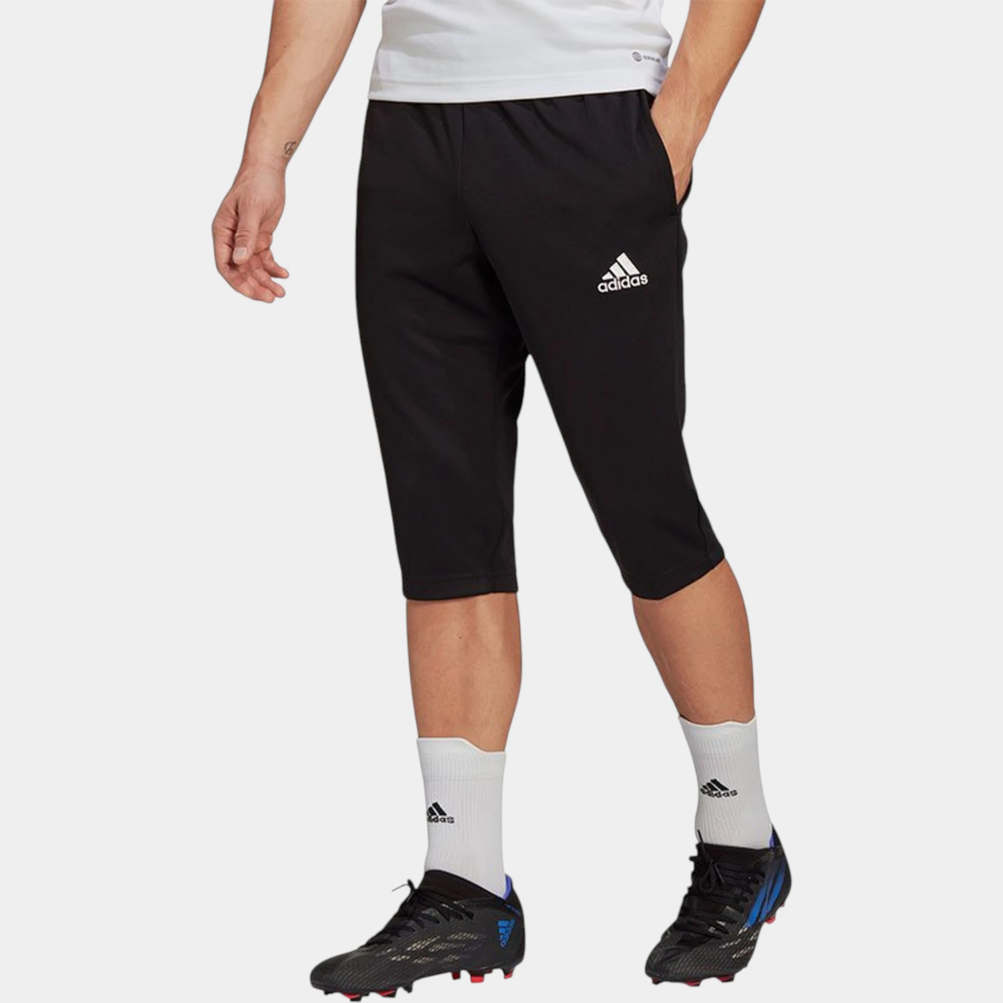 Adidas ENT22 3/4 PNT HB0576 Erkek Eşofman Alt/ Kapri  - Siyah