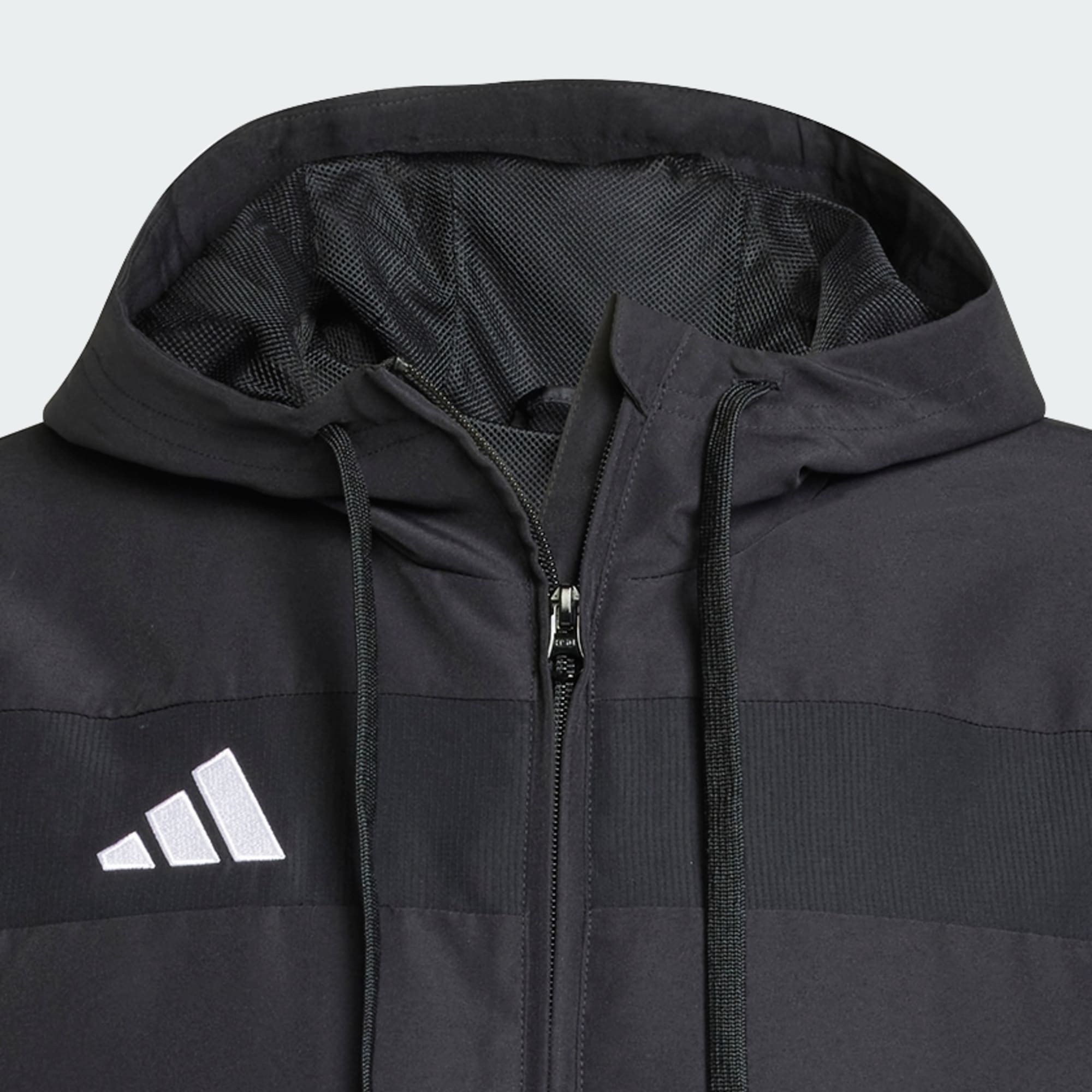 Adidas TIRO ES W HOOD Siyah Beyaz Erkek Ceket-JC5435 - Siyah Beyaz