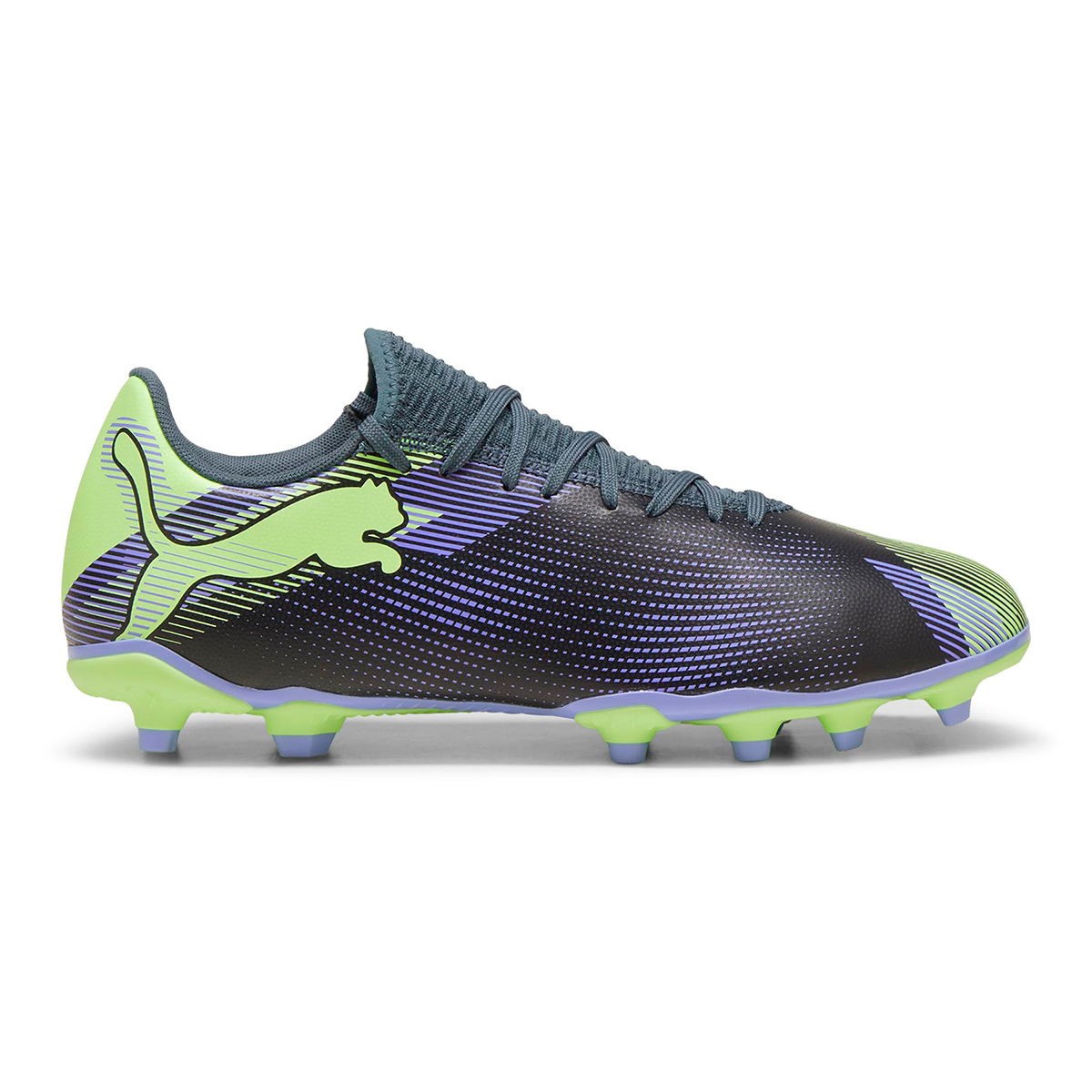 FUTURE 7 PLAY FG/AG-Gray Skies-Elektro Purple-Fizzy Apple-PUMA White - GRI