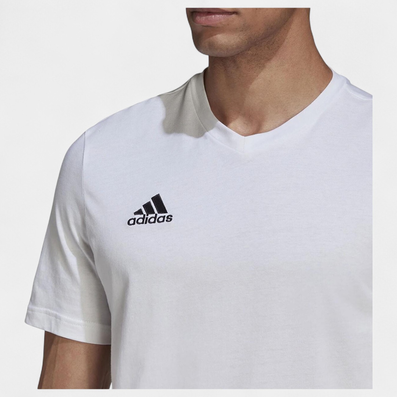 Adidas ENT22 TEE V Yaka Beyaz Tişört HC0452