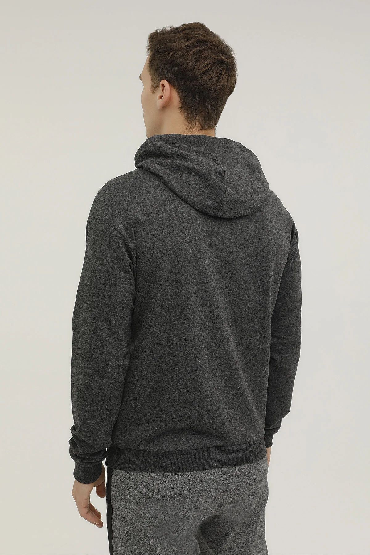 2W M-SN73 BASIC HOODIE 2PR,ANTRASIT M, S SWEATSHIRT - GRI
