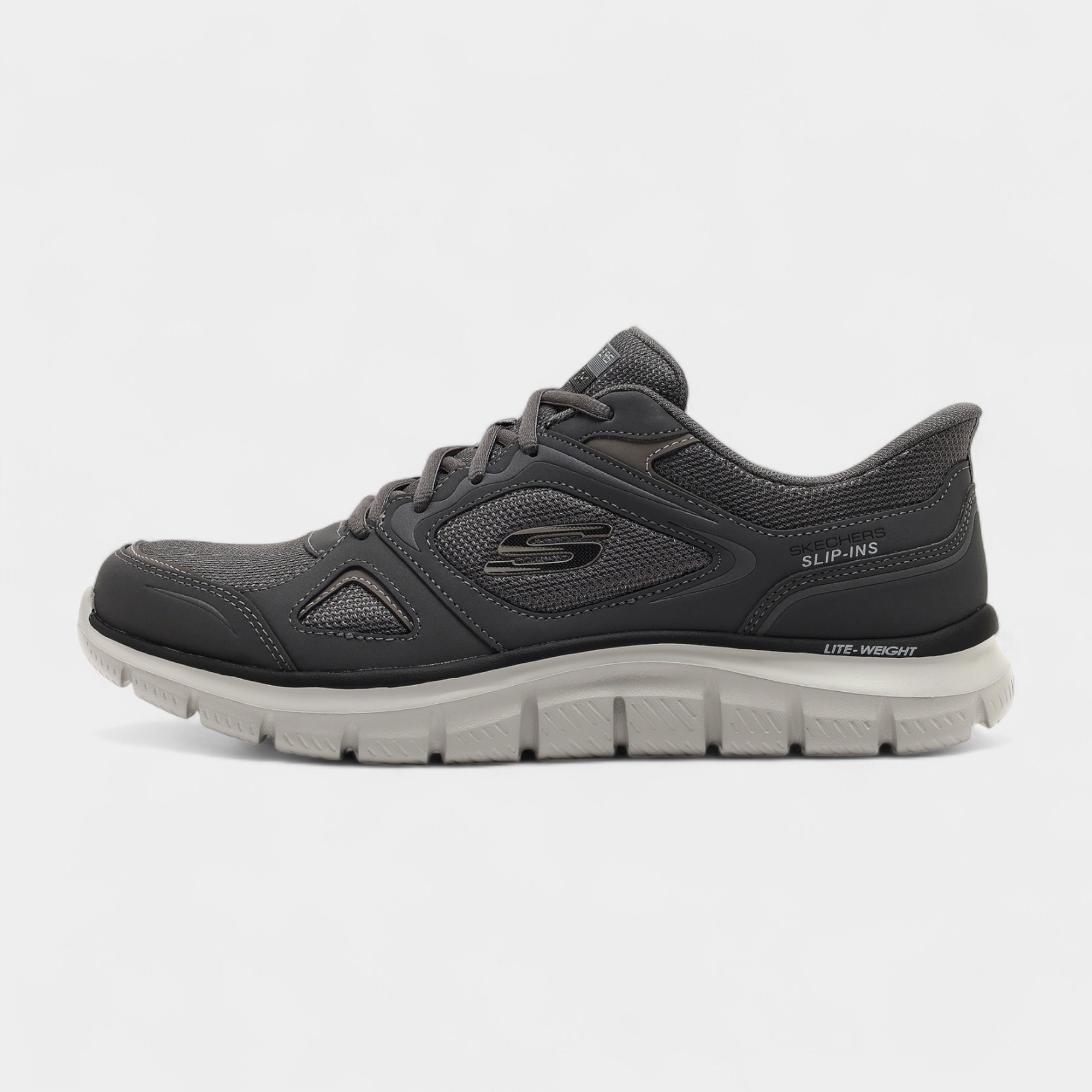 Skechers TRACK EZRAL 233039TKCHAR Erkek Spor Ayakkabı - GRI