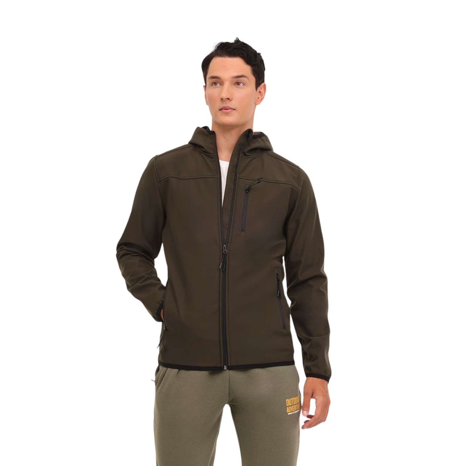 BASIC SOFTSHELL 4P JACKET - HAKI