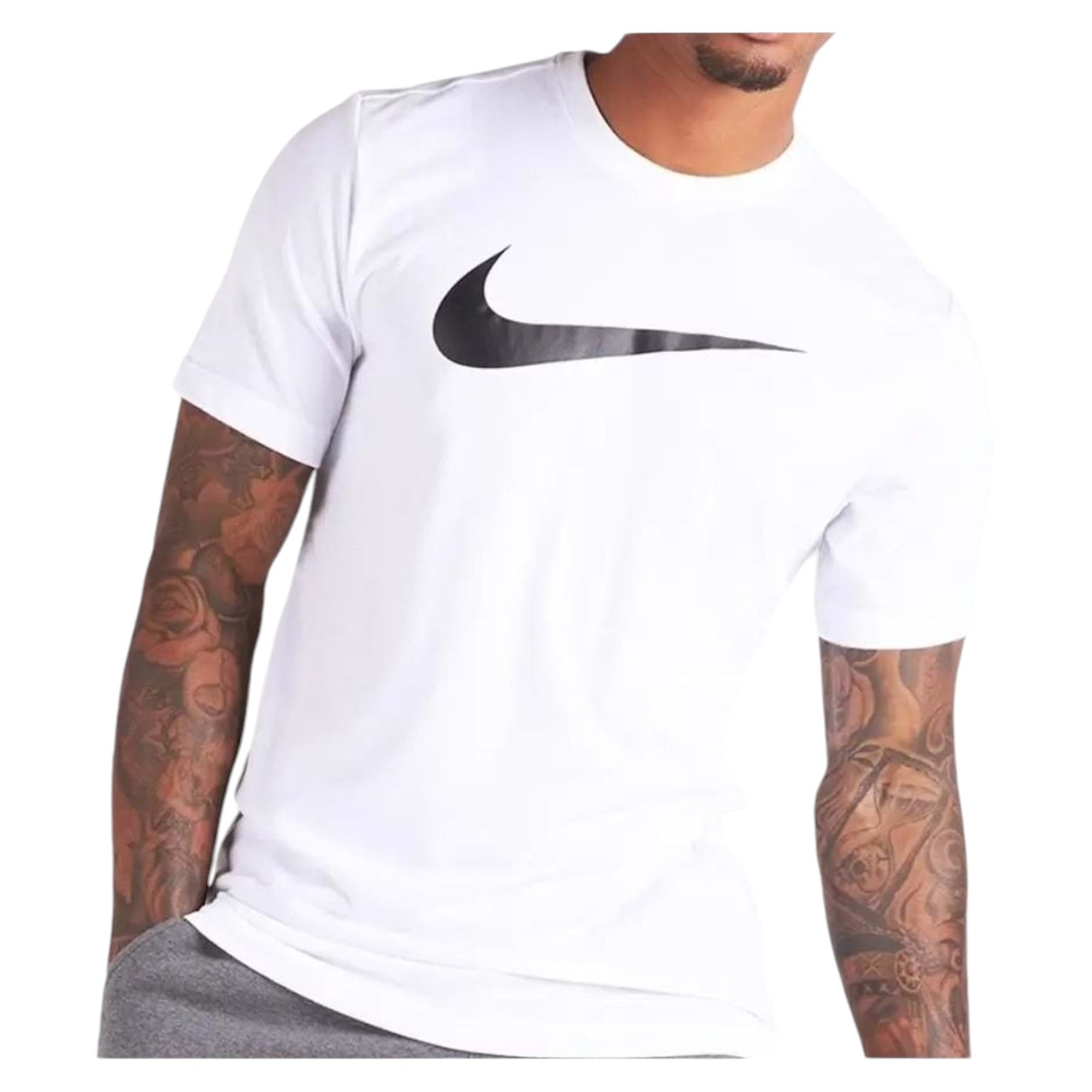 Nike M Team Park20 Tee Erkek Futbol Tişörtü - Beyaz Siyah
