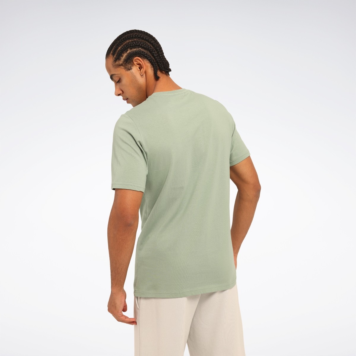 REEBOK NEW ID REG TEE Erkek Yeşil Tişört - YEŞİL