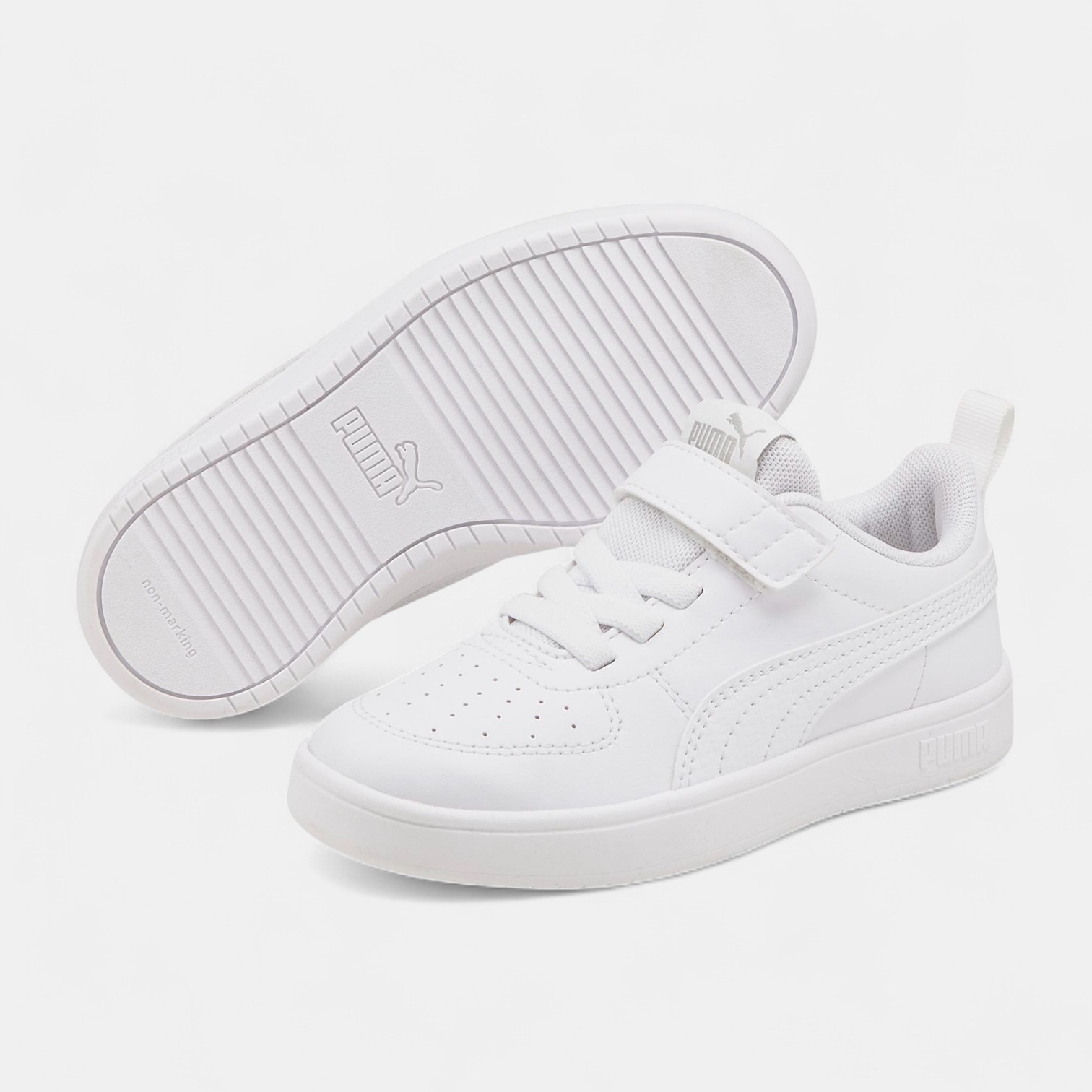 PUMA Puma Rickie AC+ PS ÇOCUK SPOR AYAKKABI - Beyaz