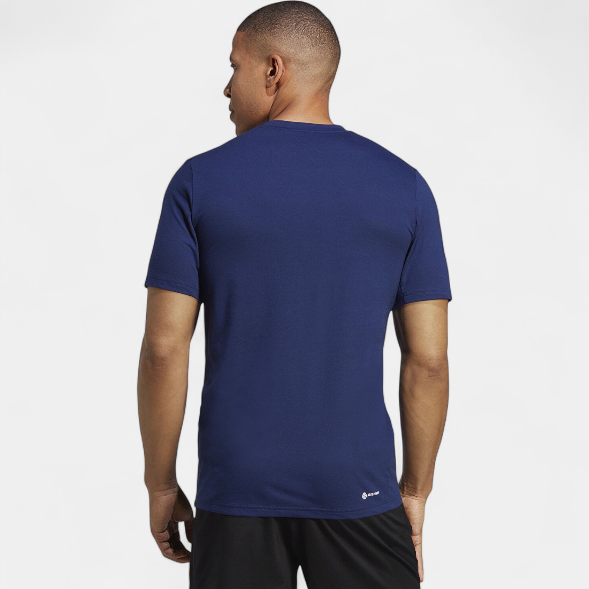 Adidas TRAİNİNG ESSENTİALS Feelready Logo Lacivert Erkek Tişörtü IB8275